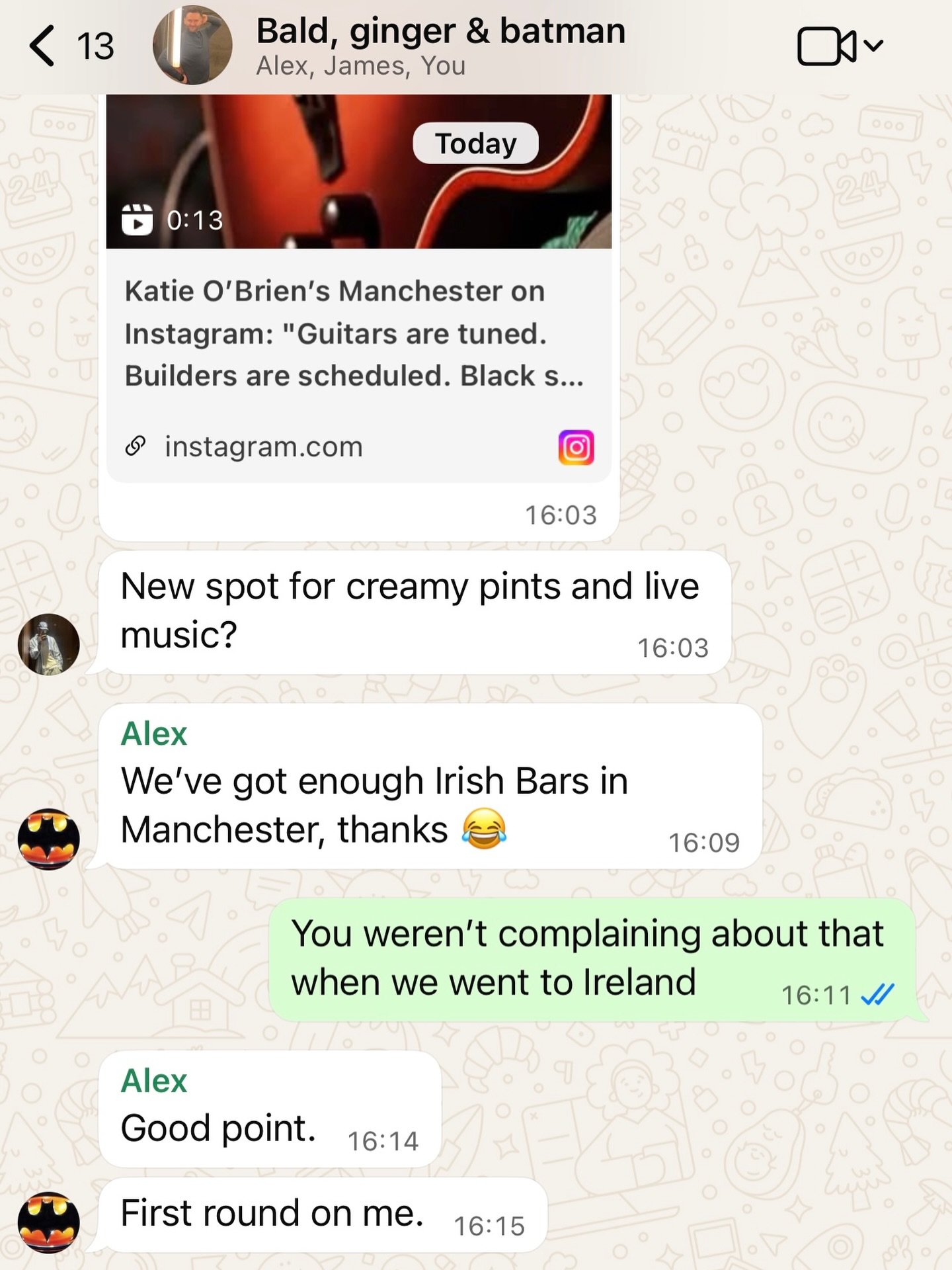 You had me at creamy pints.