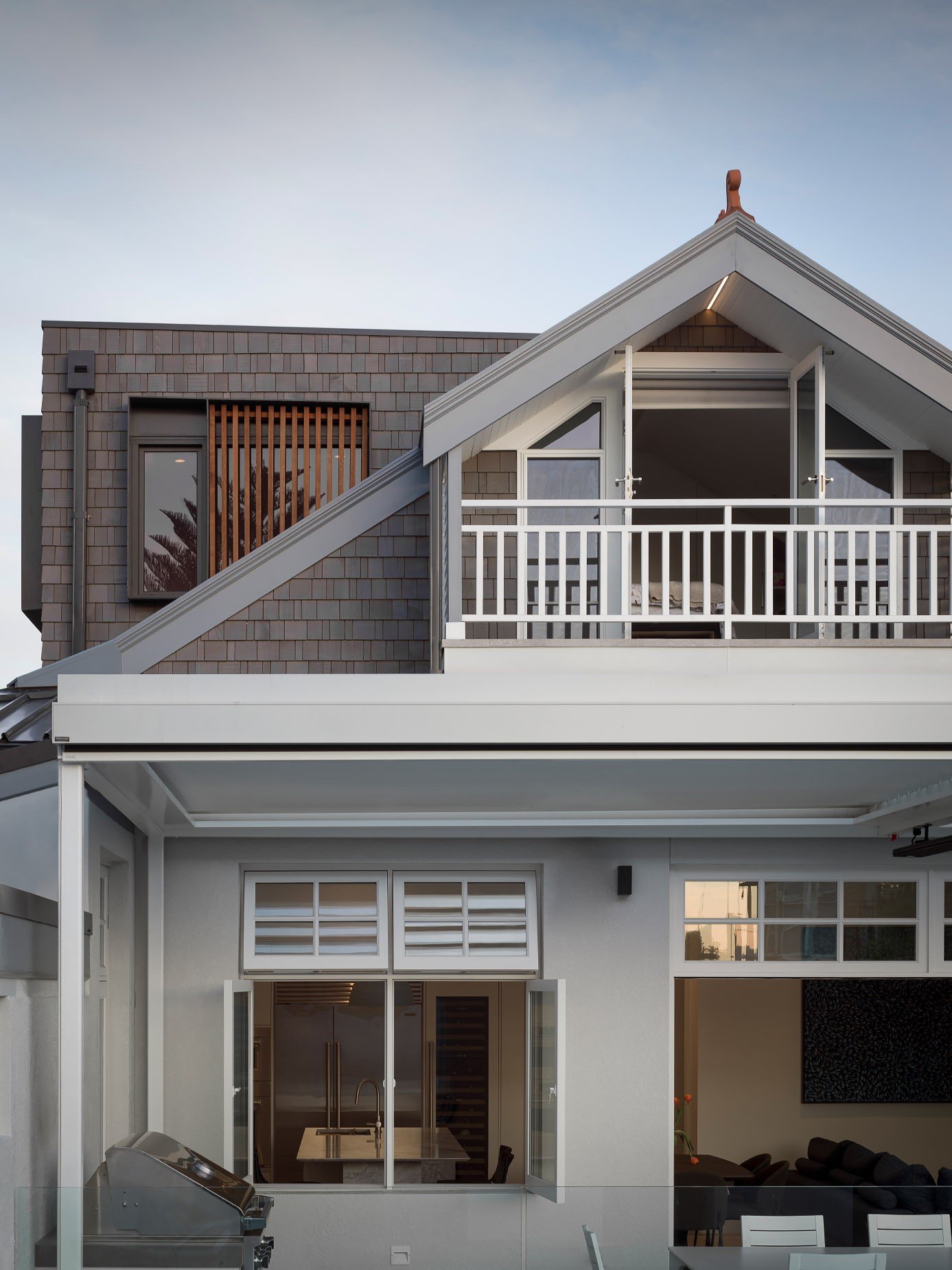 The beautifully restored exterior at our Mosman project features rich cedar cladding and a Welsh slate roof replacement &mdash; a timeless finish with exceptional attention to detail.

Architect @dieppedesign

#slateroof #welshslate #cedarcladding #h