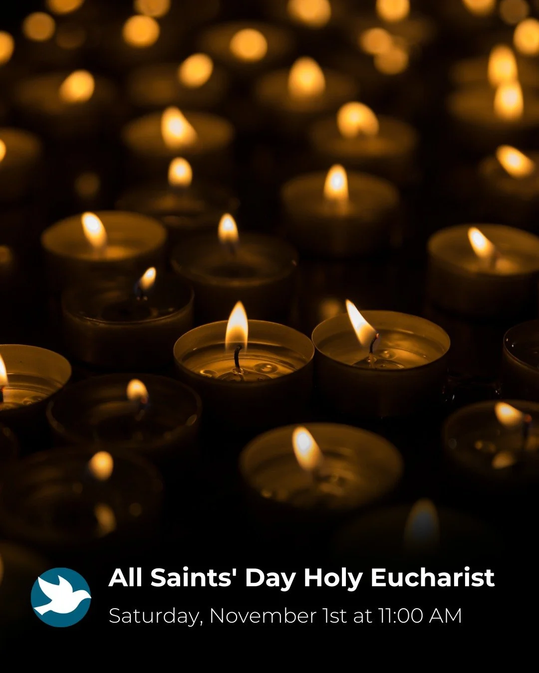 Come worship and celebrate the Feast of All Saints with @hcecspring! Our service is this Saturday, November 1st at 11 AM.