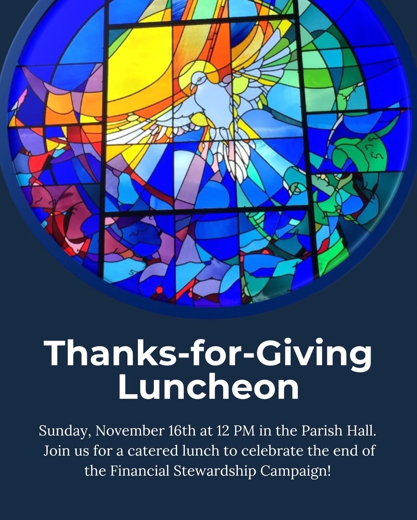 Join us Sunday, November 16th at 12 PM 🙏✨