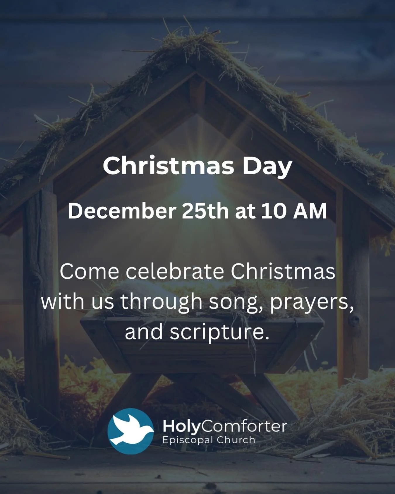 Christmas Day | December 25th at 10 AM

Come celebrate Christmas with us through song, prayers, and scripture.
