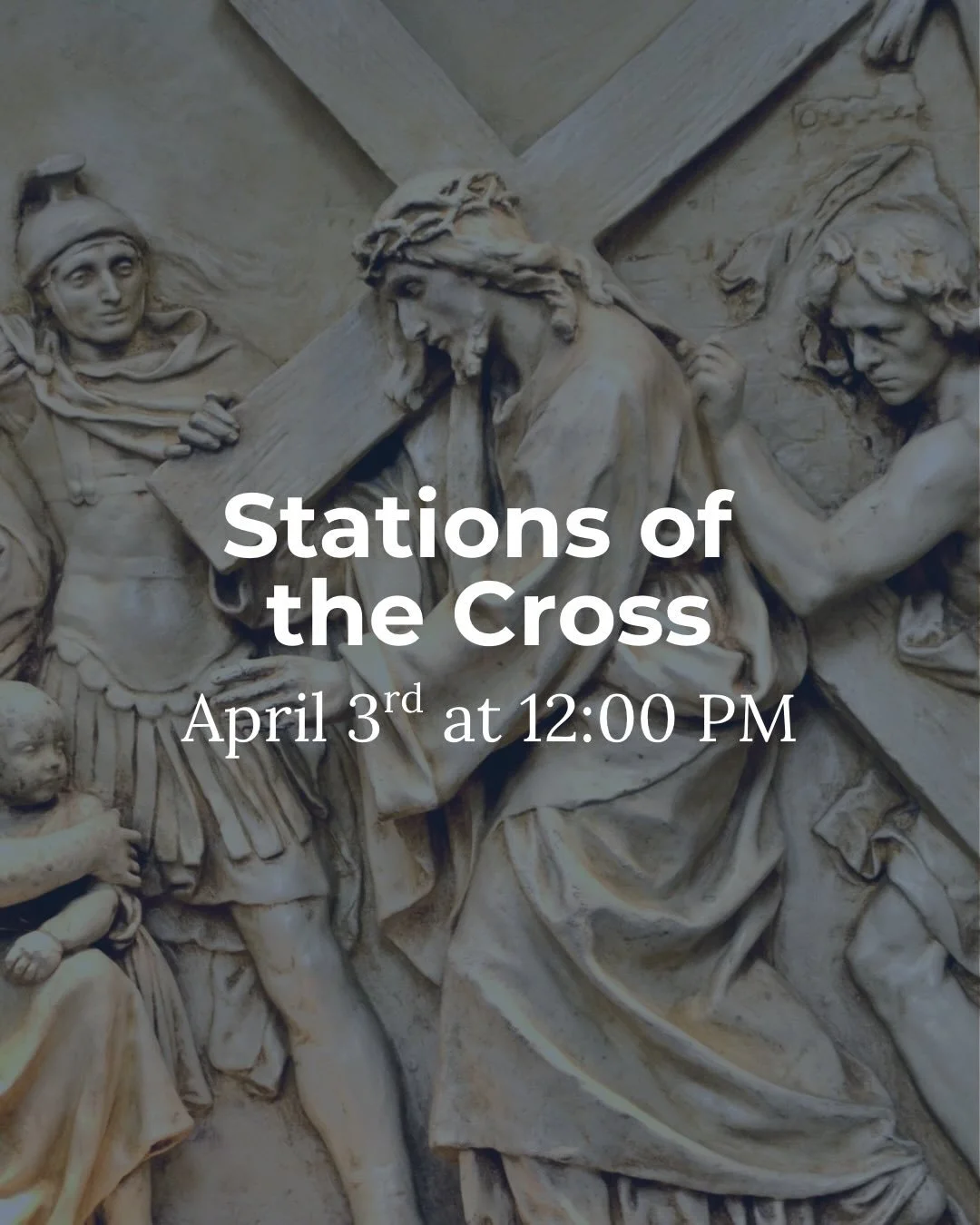 Join us on Good Friday as we gather in prayer and remembrance.

At 12 PM, our youth will lead Stations of the Cross as we journey through the prayers and moments of Christ&rsquo;s path to the cross.

Then at 5 PM, join us for our Good Friday Service 