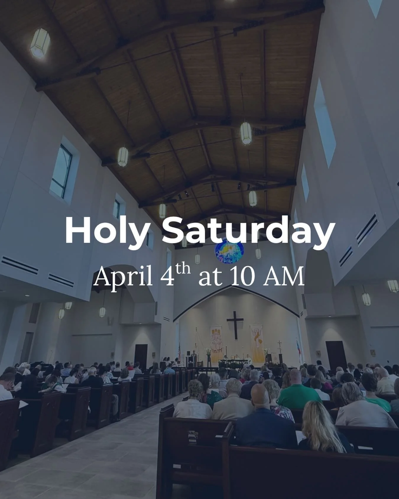 Join us for Holy Saturday at 10 AM as we gather in prayer and remembrance, reflecting on Jesus resting in the tomb.

In the quiet of this holy day, we wait together in hope for the joy of Easter morning.

All are welcome to join us for Holy Week at H