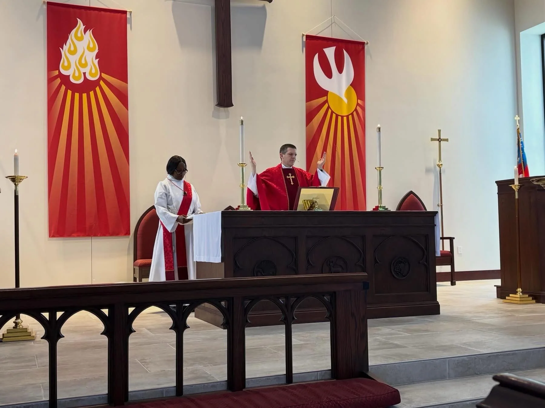 Almighty God, who on this day didst open the way of eternal life to every race and nation by the
promised gift of thy Holy Spirit: Shed abroad this gift throughout the world by the preaching of the
Gospel, that it may reach to the ends of the earth; 