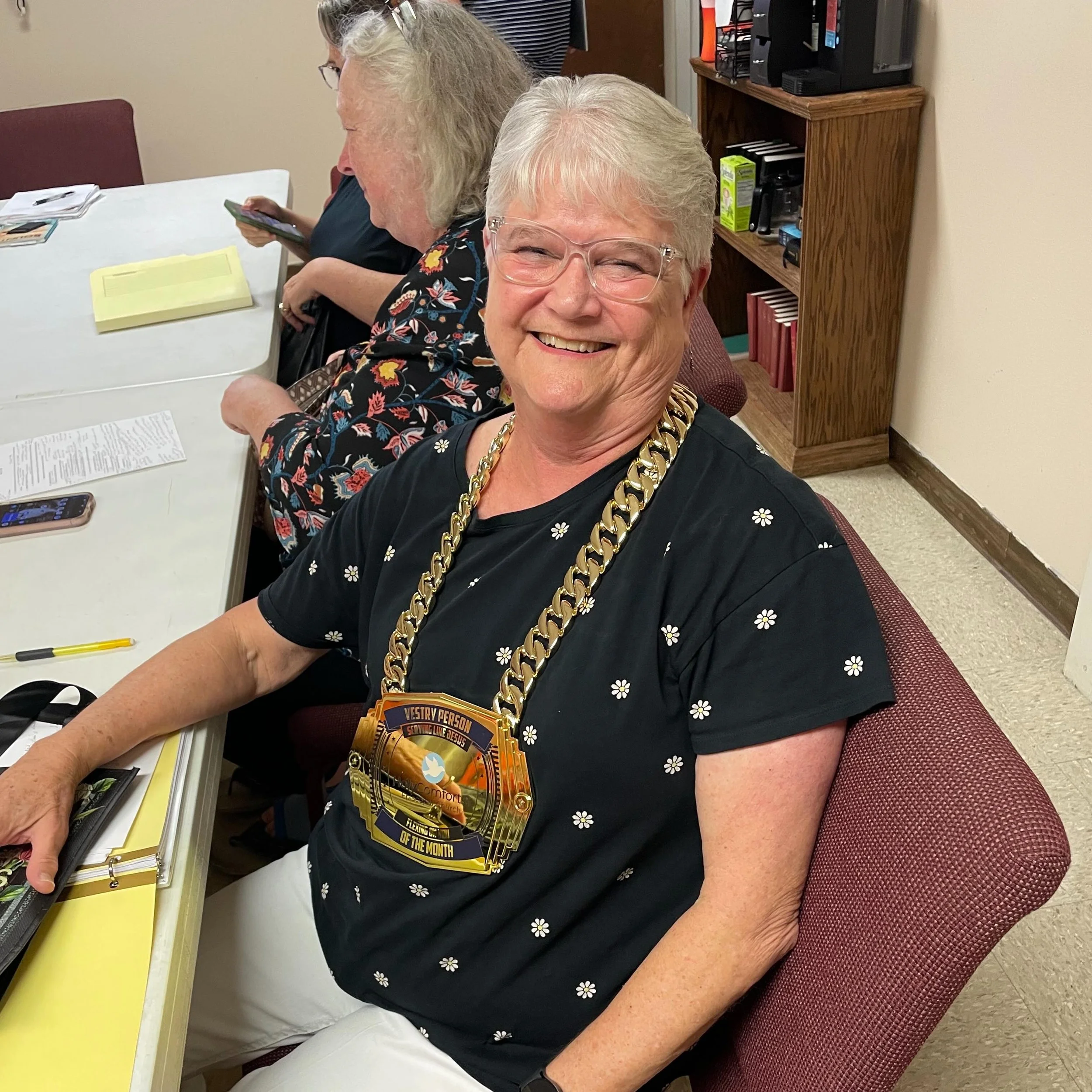 🌟 Vestry Person of the Month: Linda Barry 🌟

We give thanks to God for Linda Barry and her faithful service to Holy Comforter. Linda played a key role in our Visioning Dove Gatherings by helping organize the events, graciously hosting several gathe