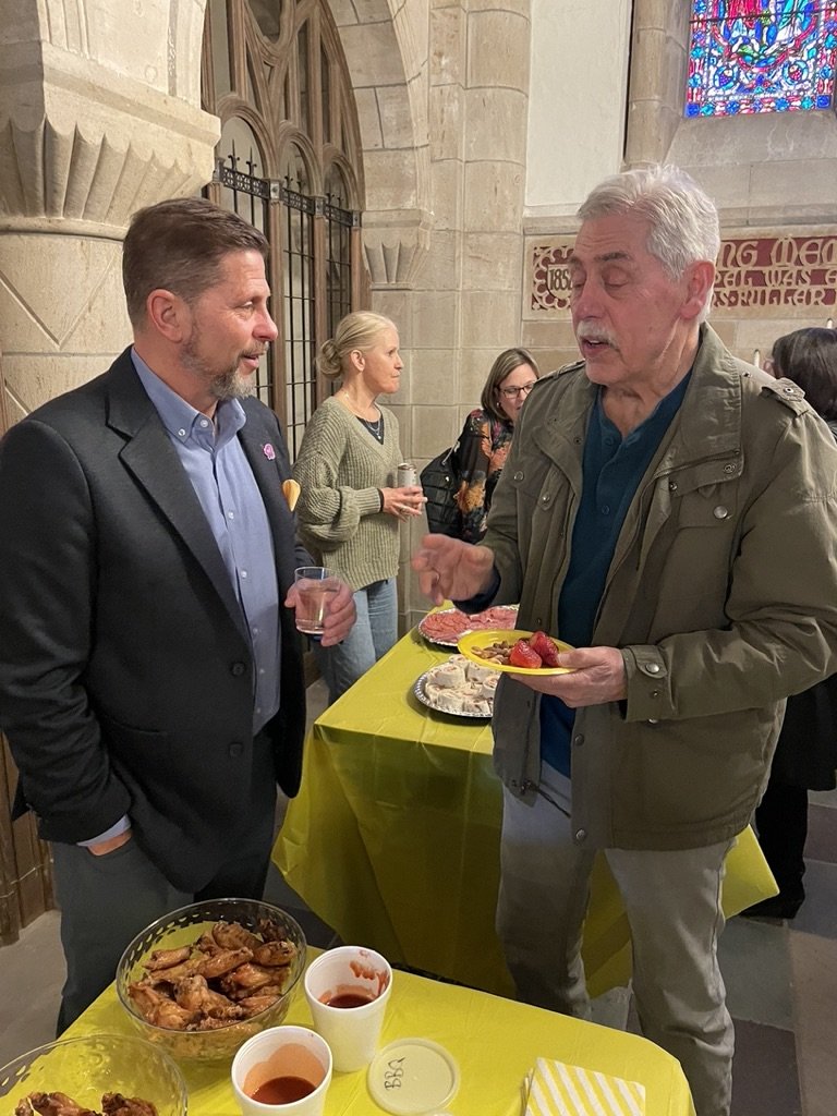 Mayor Jeff Caggiano's re-election fundraiser at The Barnes Chapel on March 27,2025