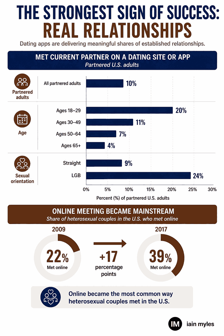 Infographic showing the strongest sign of success