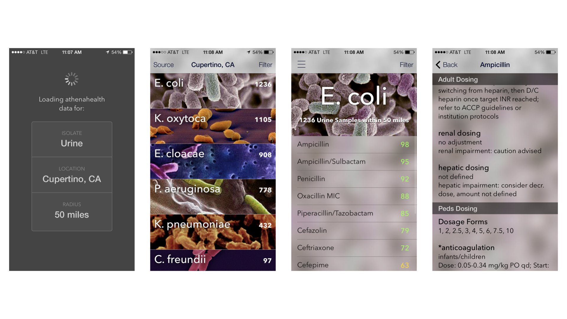 Our visual design team took the concept from the wireframe and ran with it, working through the new “flat UI” approach dictated by iOS7 and using macro photography as background.