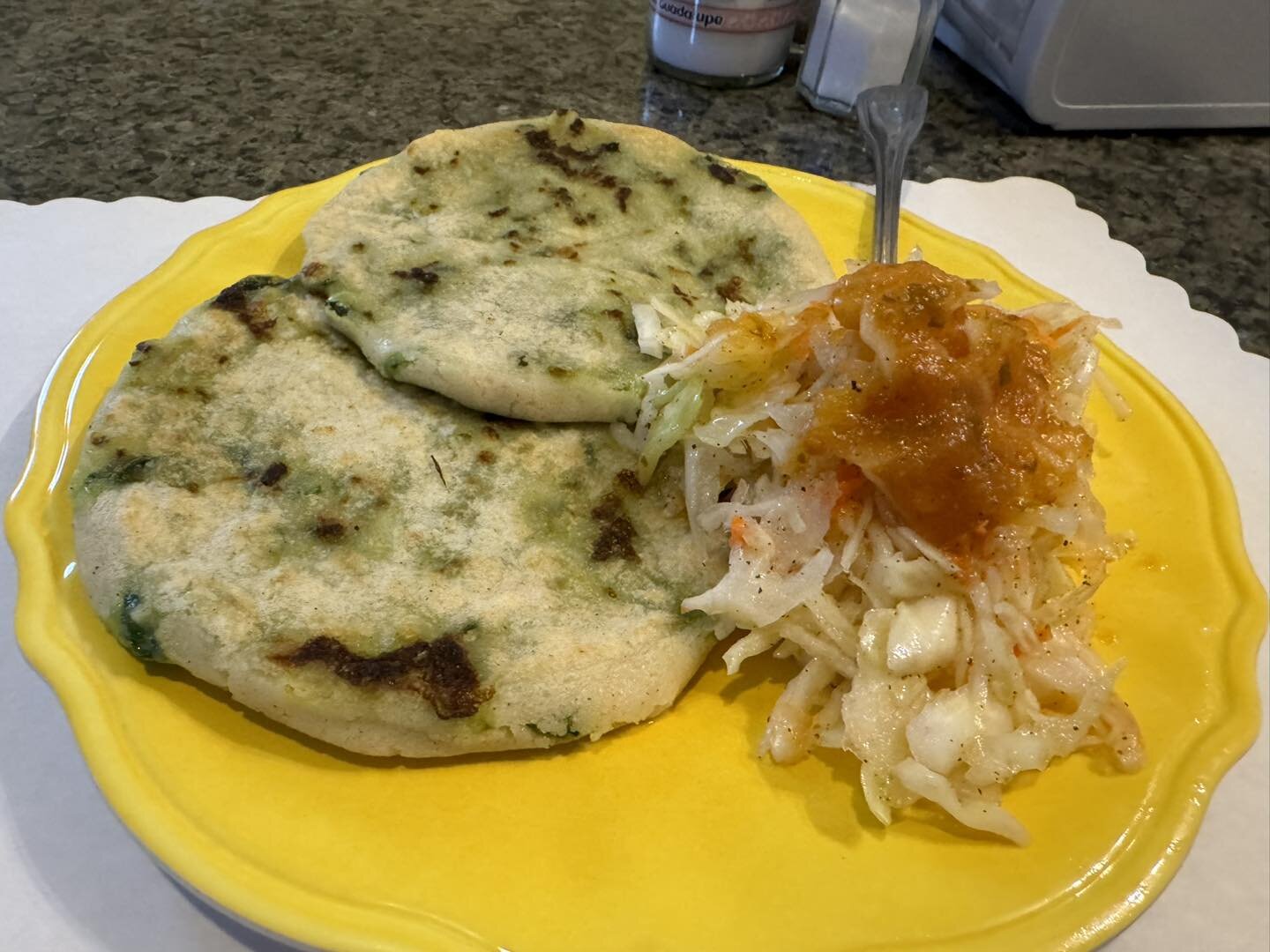 T&iacute;pico food from El Salvador , Pupusas pupusas , pupusas , make of pork and cheese or spinach and cheese or cheese  call o come make your order at Steve&rsquo;s bar and Grill today only