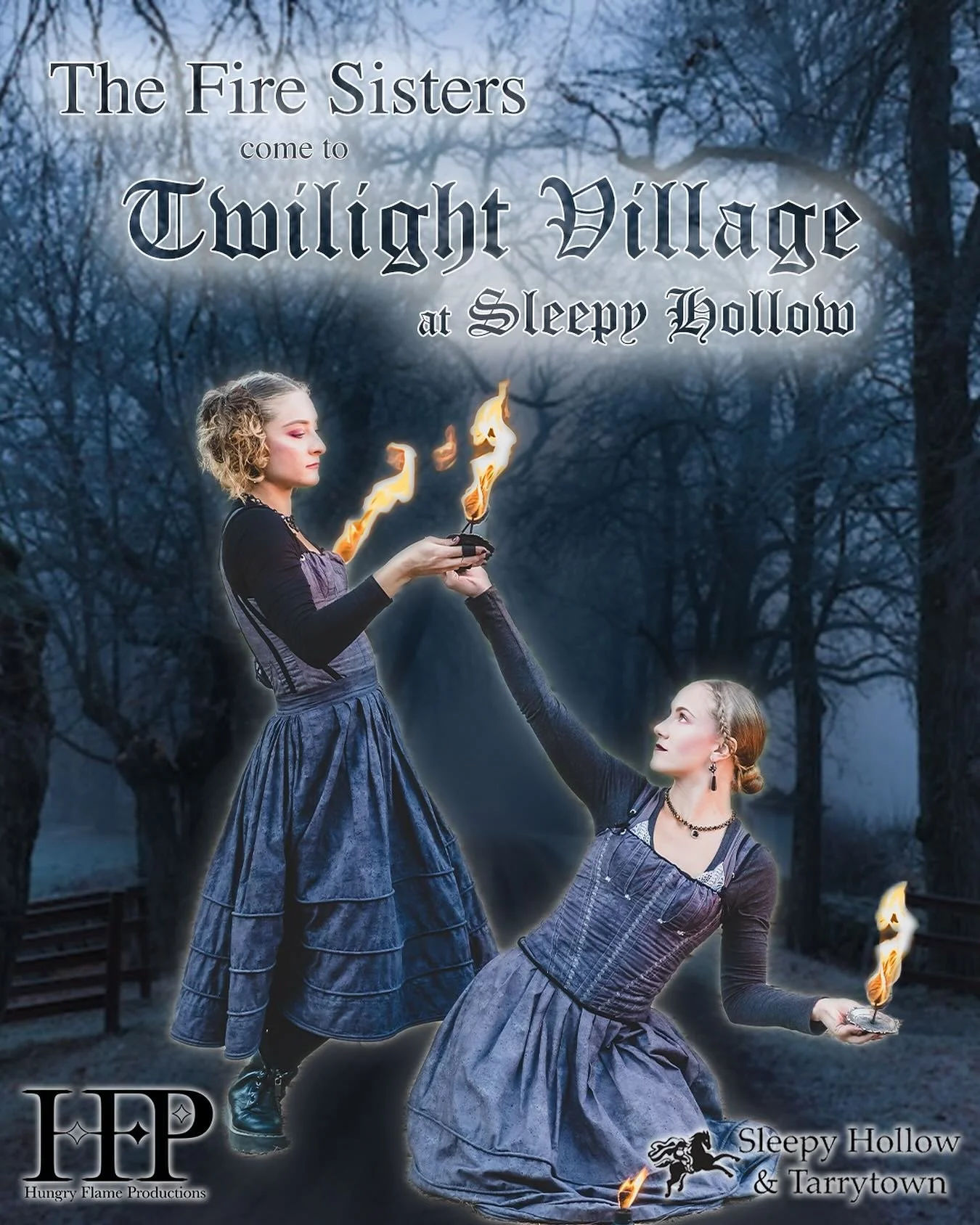 🔥All October long @hungryflameproductions will be lighting up the Twilight Village at the legendary Sleepy Hollow Philipsburg Manor &mdash; the heart of Hudson Valley Halloween!🎃✨

Oct 3&ndash;5, 10&ndash;13, 17&ndash;19 | 6:30&ndash;9:00 PM
Oct 24