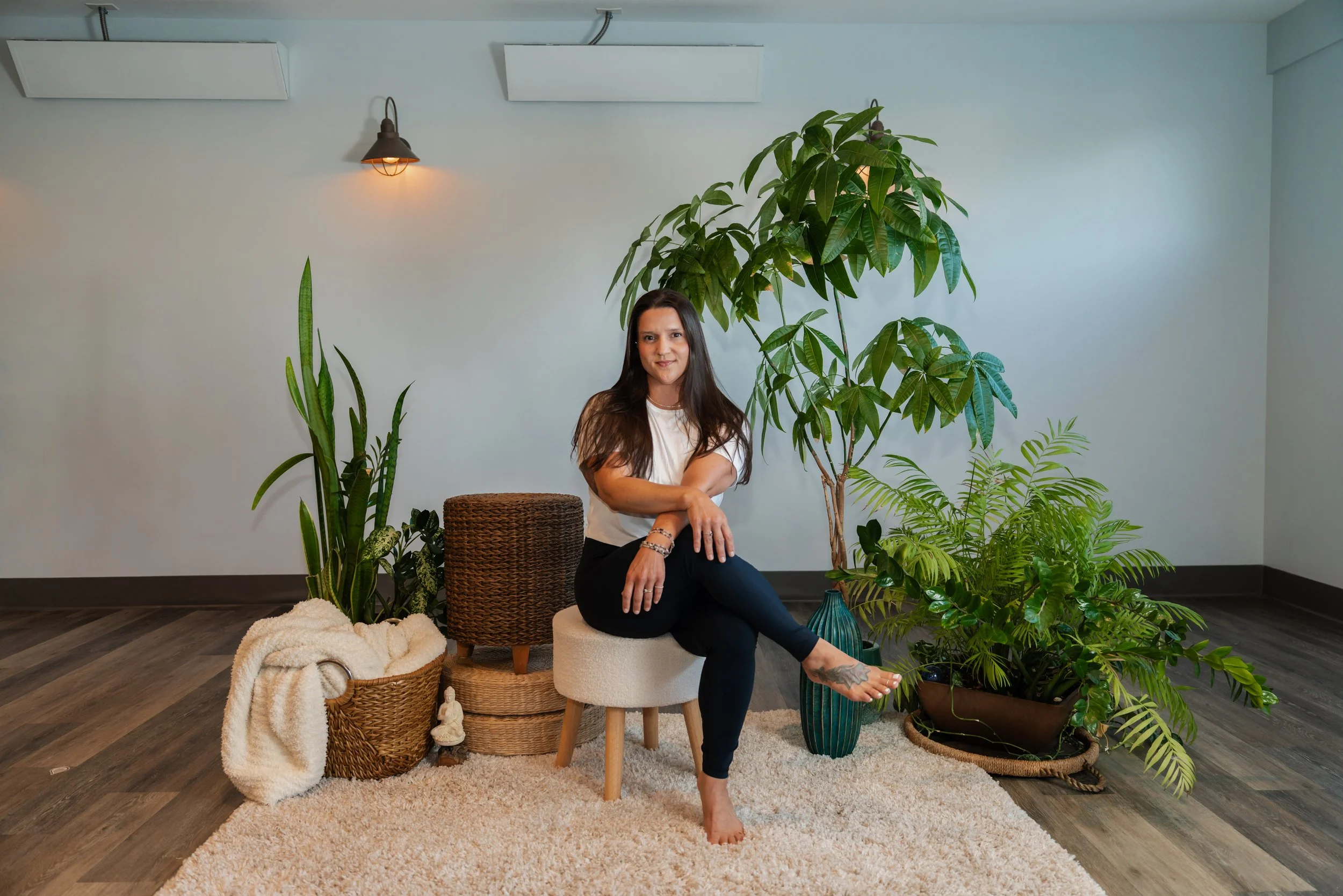 Lindsey Sander looking thoughtfully into the distance