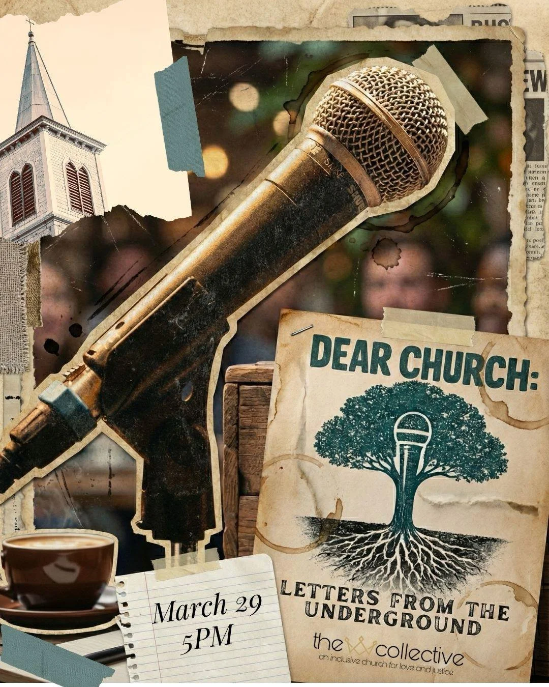 Calling all poets, storytellers, and songwriters in ATL. 🎙️

We are hosting a special open mic night: Letters from the Underground. We&rsquo;re looking for the real stuff; the stories about faith that don't usually make it to the Sunday morning pulp