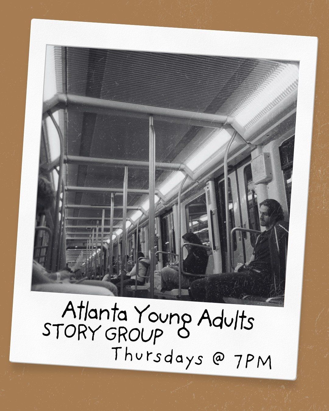 For the ones figuring it out as they go.
We believe that faith and friendship happen best in a relaxed, judgment-free environment. That&rsquo;s why we gather every Thursday.
Whether you're new to Atlanta or just looking for a community that feels lik