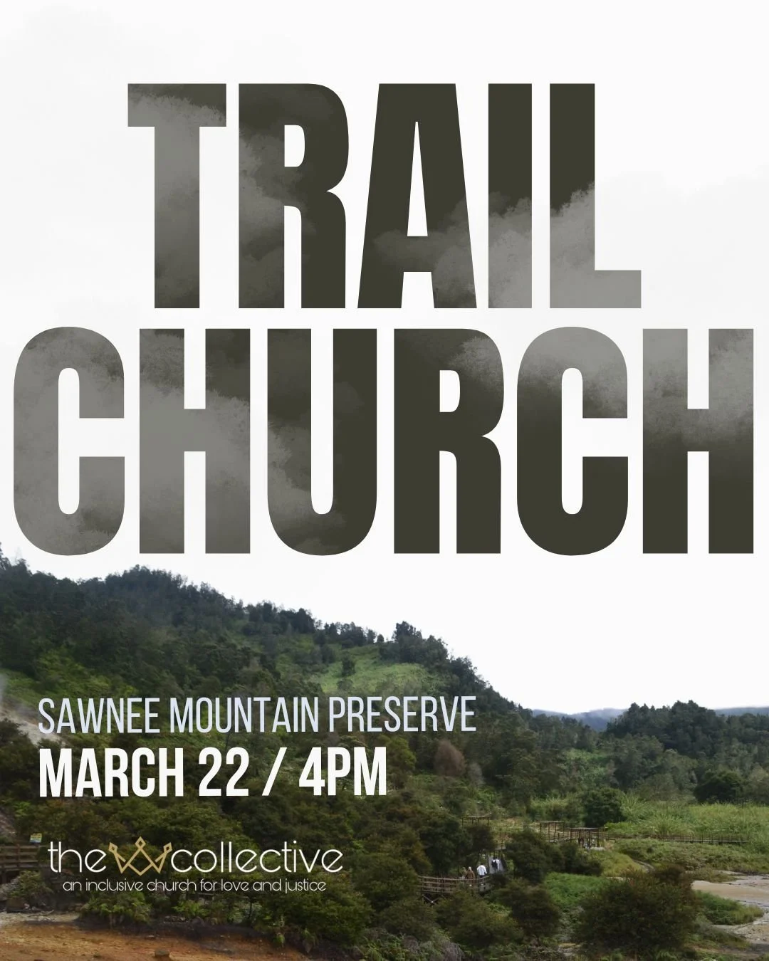 Sometimes a sanctuary doesn&rsquo;t have four walls; it has a canopy of trees and open sky. 🌿✨
Join The Collective for Trail Church as we take our worship and community into the wild. We&rsquo;ll be gathering for a time of connection and peace surro