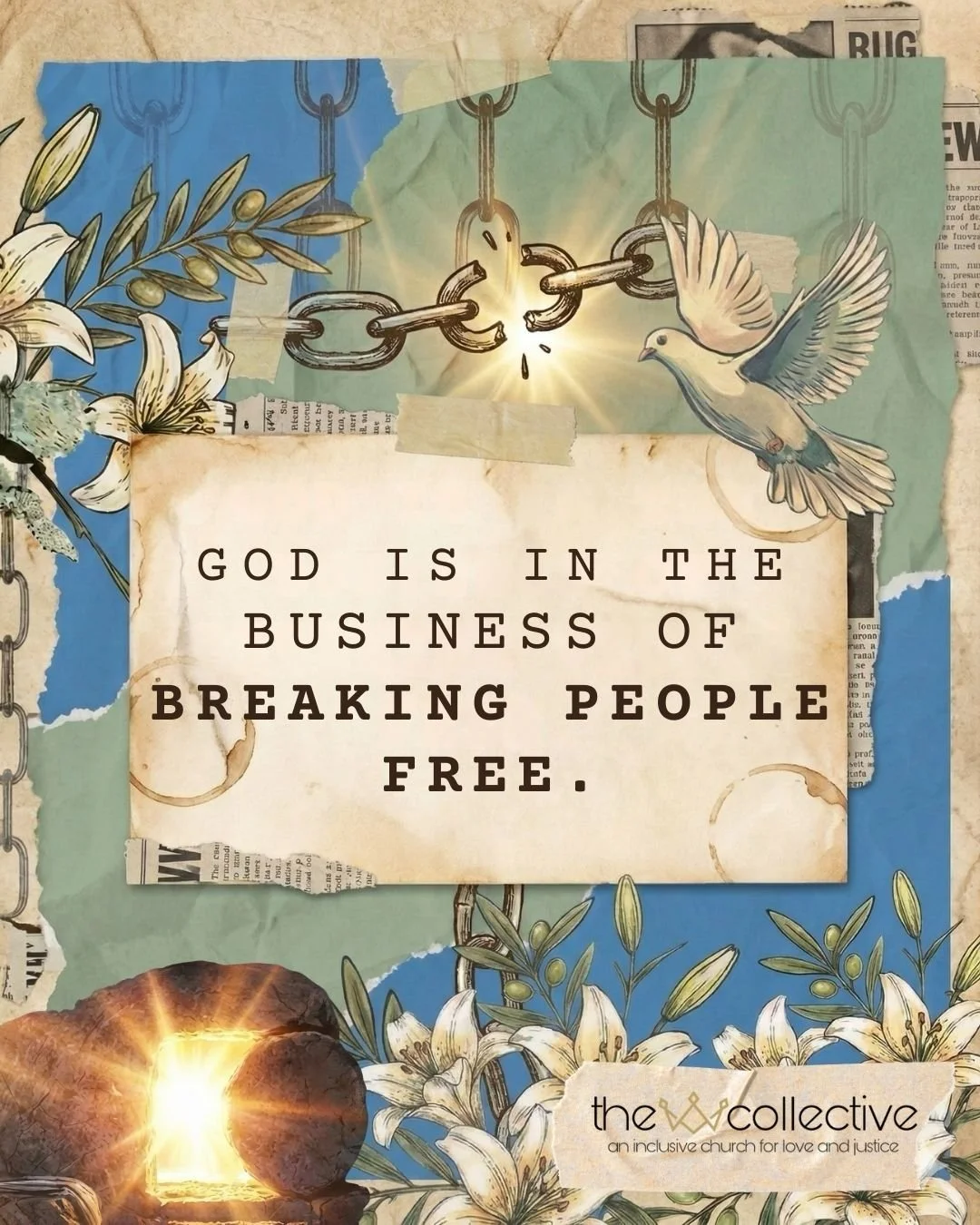 This is our central truth. We believe in a God who actively dismantles the things that hold us hostage&mdash;systemic, personal, or spiritual. We are moving toward freedom together.

Join us this Sunday at 5 PM on Easter Sunday as we explore what it 