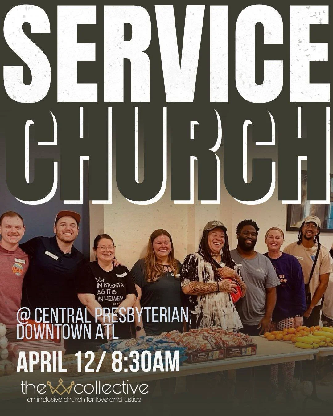 Want to actually do some good in the city before your day gets going? Join us for Service Church.

On April 12th at 8:30 AM, we're meeting up at Central Presbyterian Downtown to hand out breakfast to our unhoused neighbors. 

When we're done, whoever