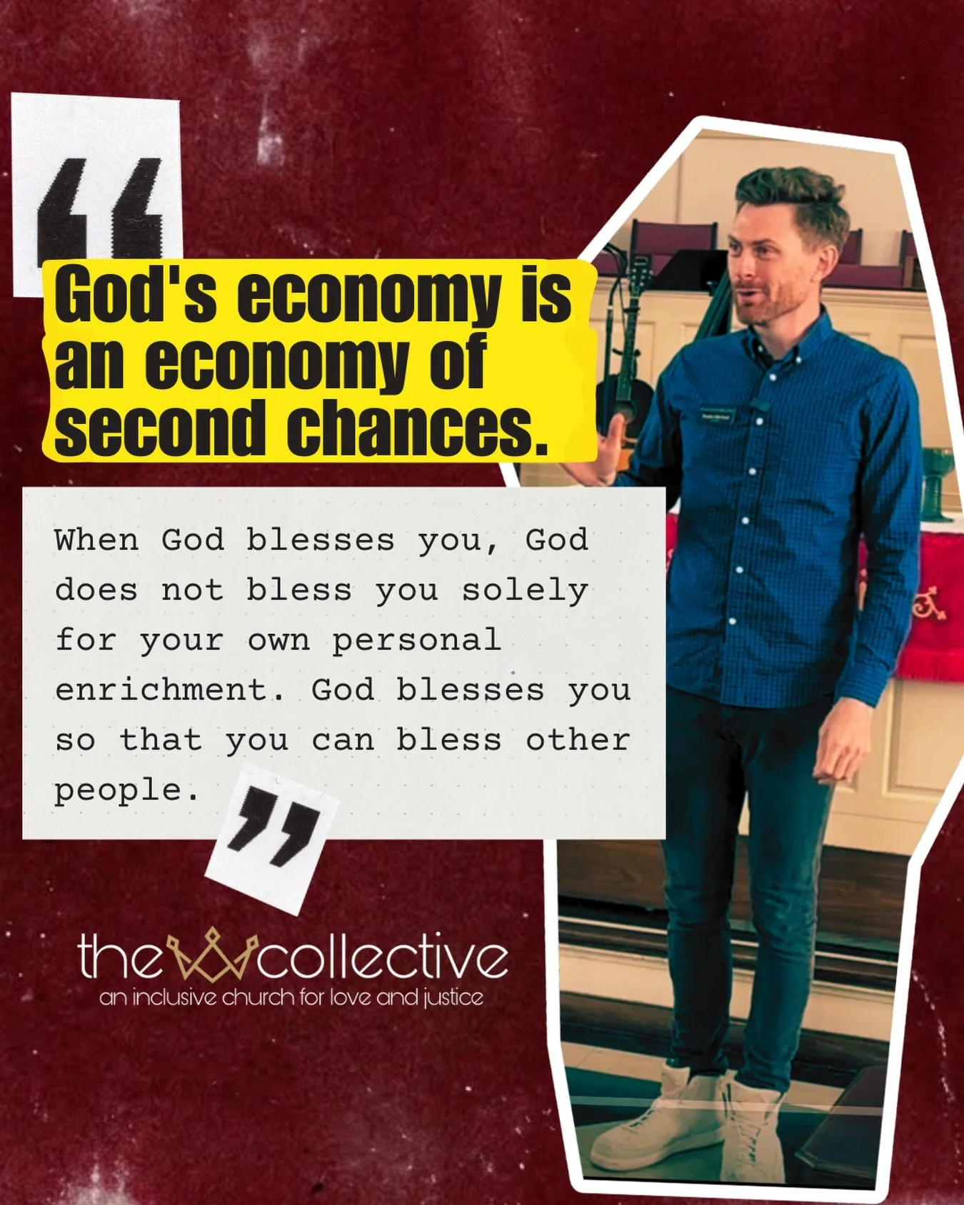 Decay is not your destiny.

In a culture that is quick to write people off, we look to a framework built on second chances. Being part of a faith community means recognizing that our individual well-being is deeply connected to our neighbors.

A bles