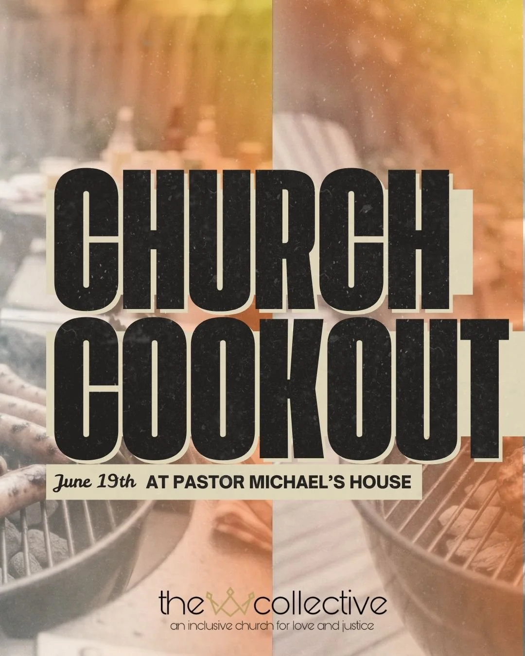 We&rsquo;re hosting a church cookout on June 19th!

We&rsquo;ve got the smoked meat, burgers, and hot dogs covered, and the volleyball net will be set up.

 

All we ask is that you bring a side dish or dessert to share.

 

Honestly, this is one of 