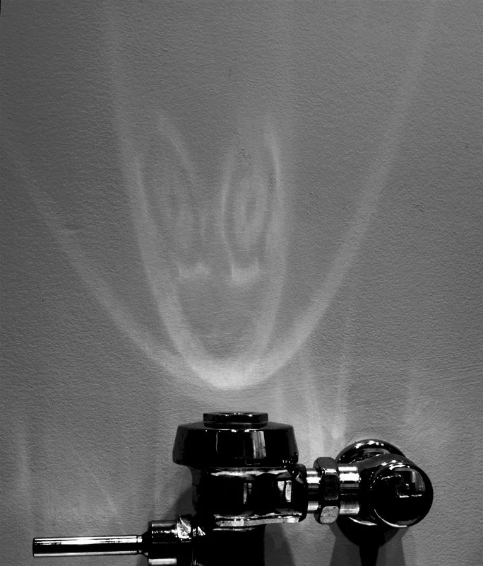 ©Paul Moertl "Face from Urinal Flusher"