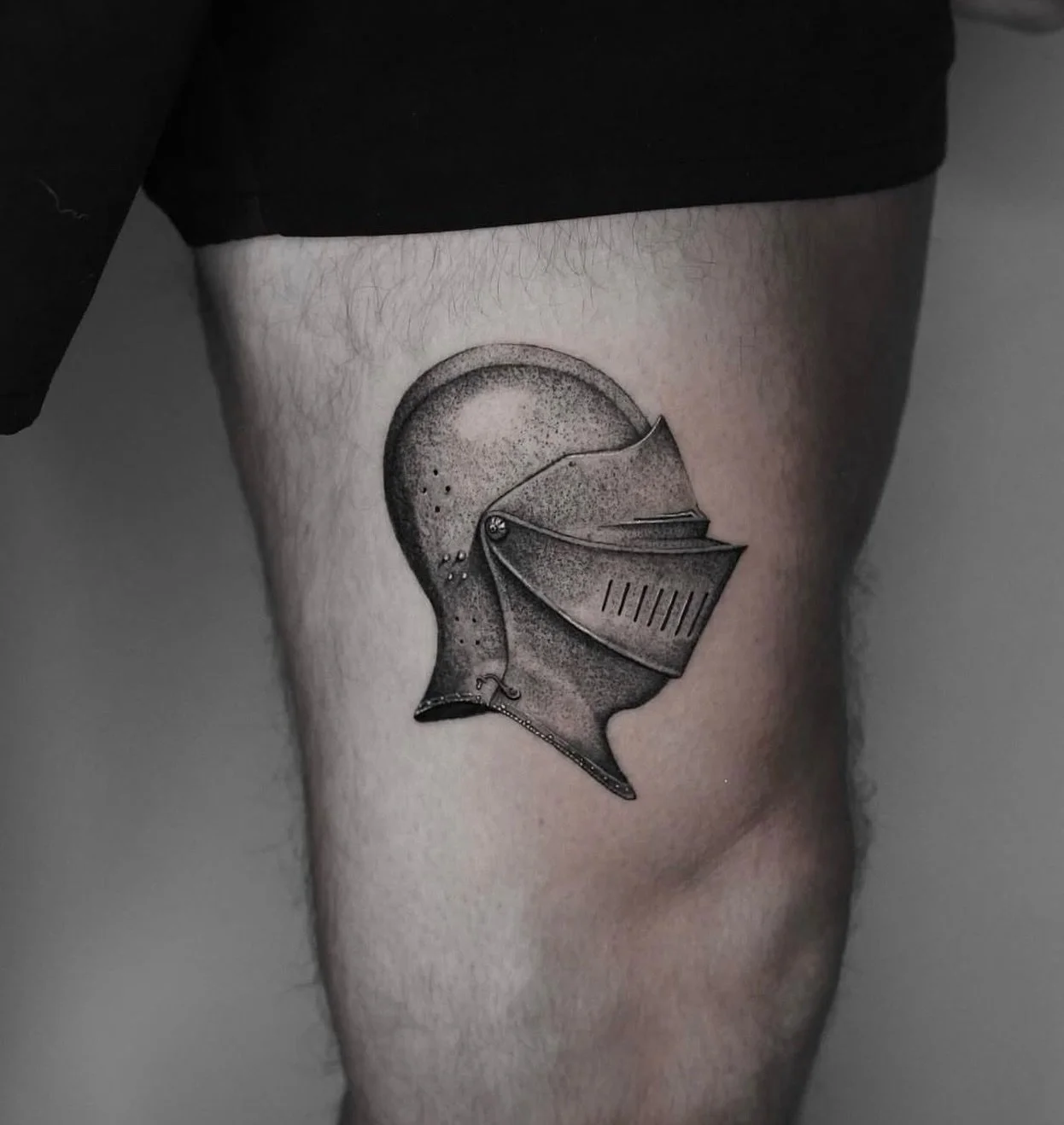 Knights Helmet 
Done by @mitchboldtattoos !

Inquiries &amp; Bookings:
📍1153 Queen St W. 
📧 info@sjtattoostudio.com
☎️+1) 416 588 8880