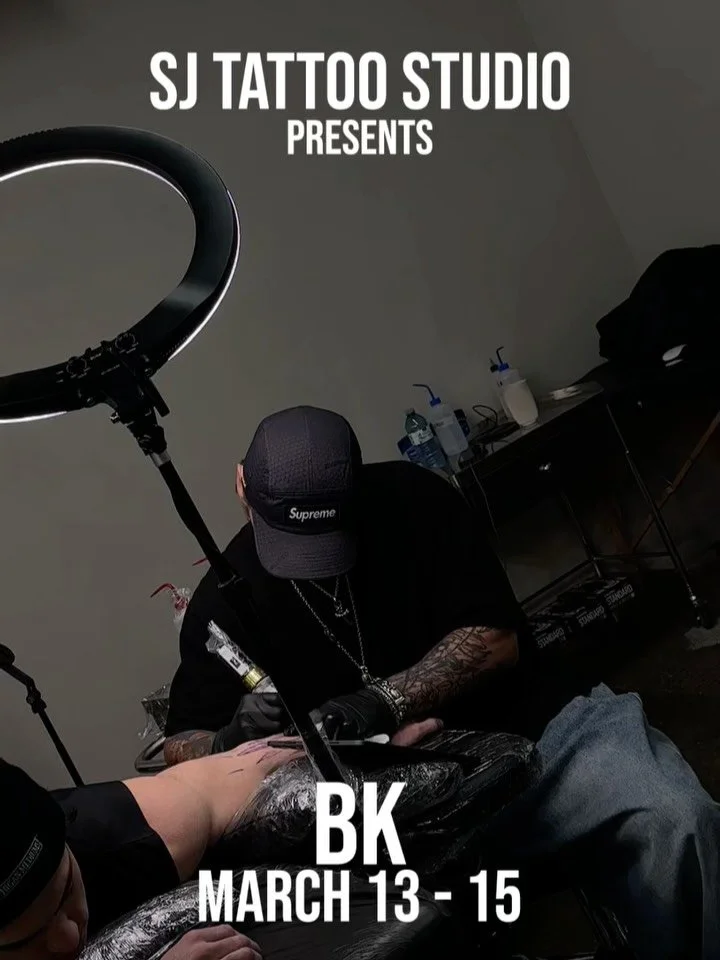 @bk_tattooer is returning to the studio for a short stay! Book asap, you don&rsquo;t want to miss this one! Bookings: 📧 tattooerbk@gmail.com
