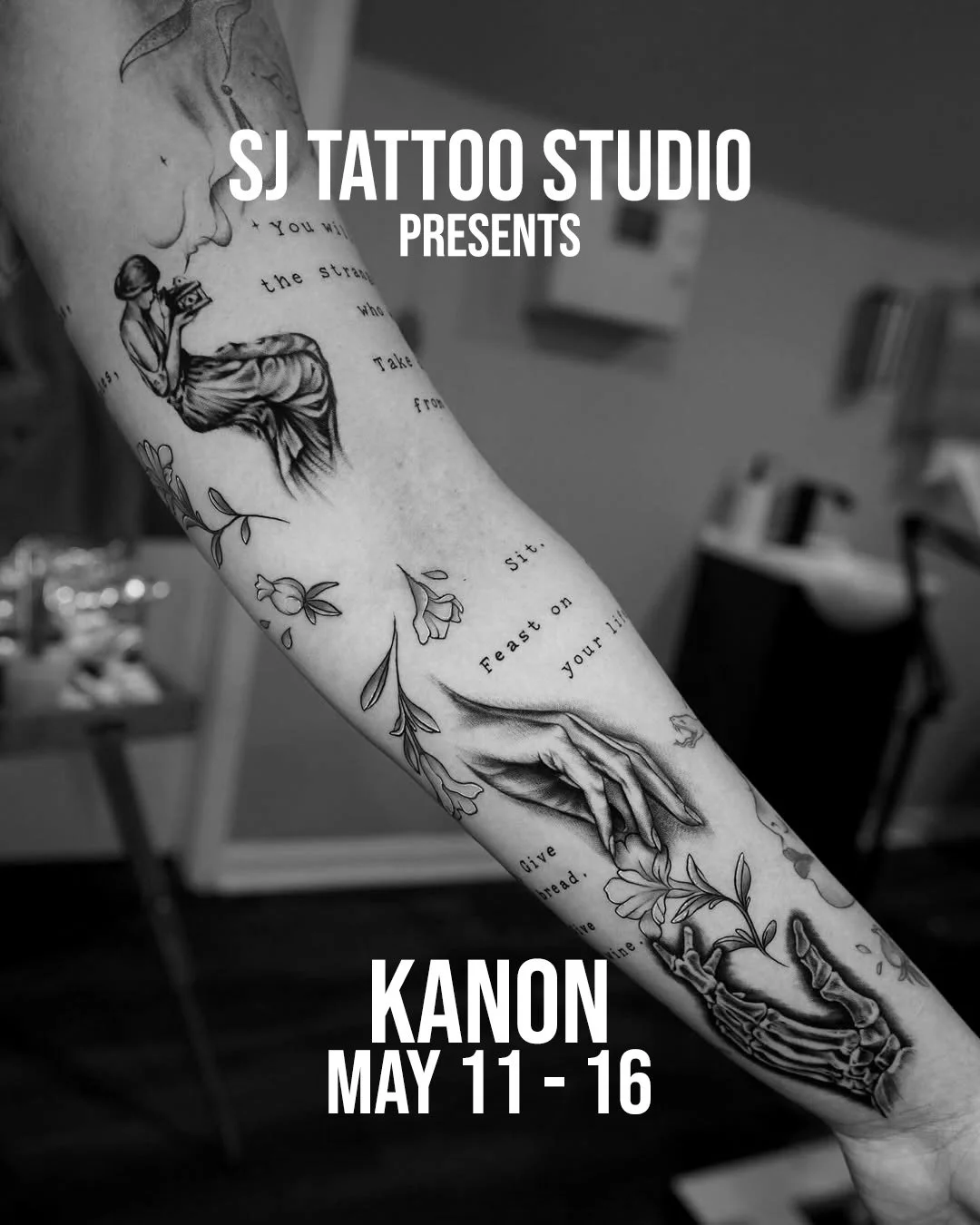 Straight from Jersey! @kanontsunemi will be in studio for a limited time! Don&rsquo;t miss out! Book via: 🔗 link in their bio.