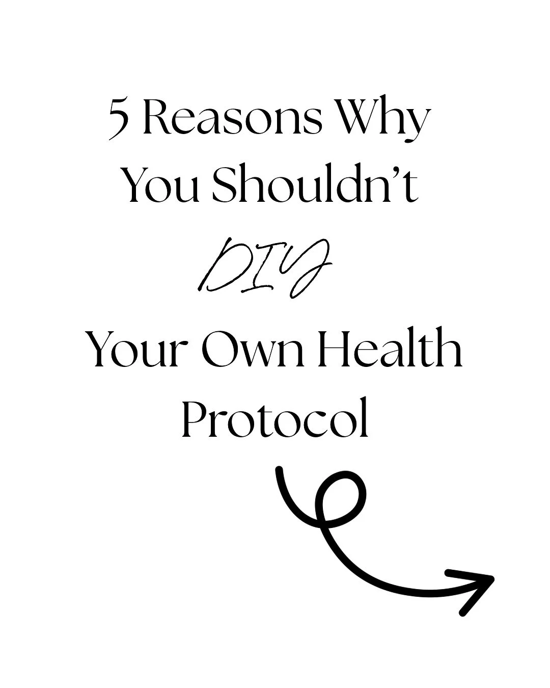 Please please please stop trying to piece together your own protocols- there is SO much info and it can be confusing, overwhelming and honestly can be dangerous. 

Depending on your symptoms &amp; health goals, you could be making things worse or mis