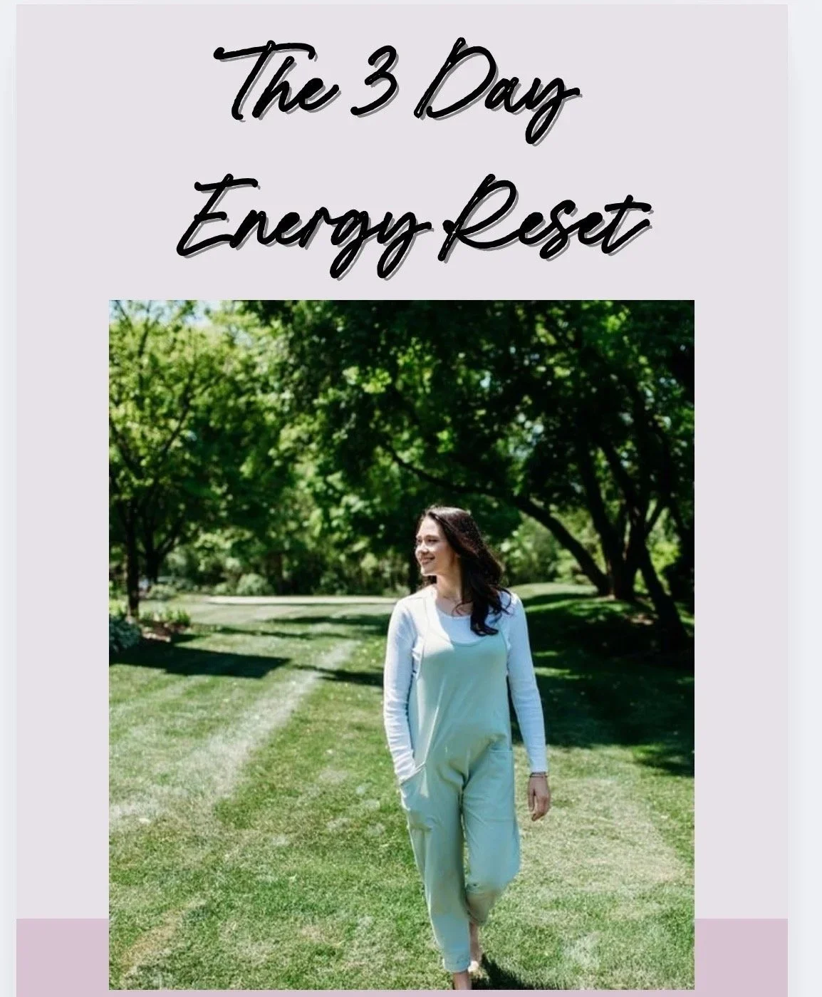 THE 3 DAY ENERGY RESET