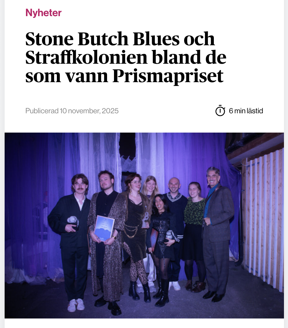 FemPers, 20251110: Stone Butch Blues och Straffkolonien bland de som vann Prismapriset