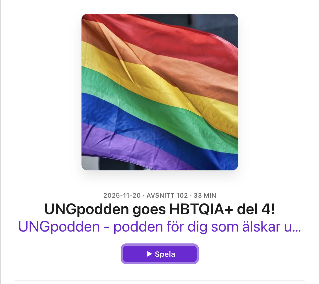 UNGpodden, 20251120: UNGpodden goes HBTQIA+ del 4!