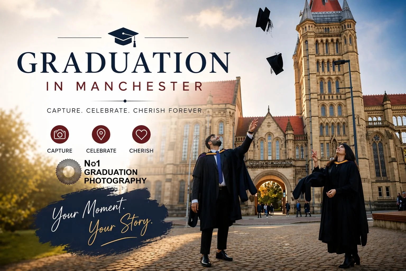 Graduation celebration at University of Manchester