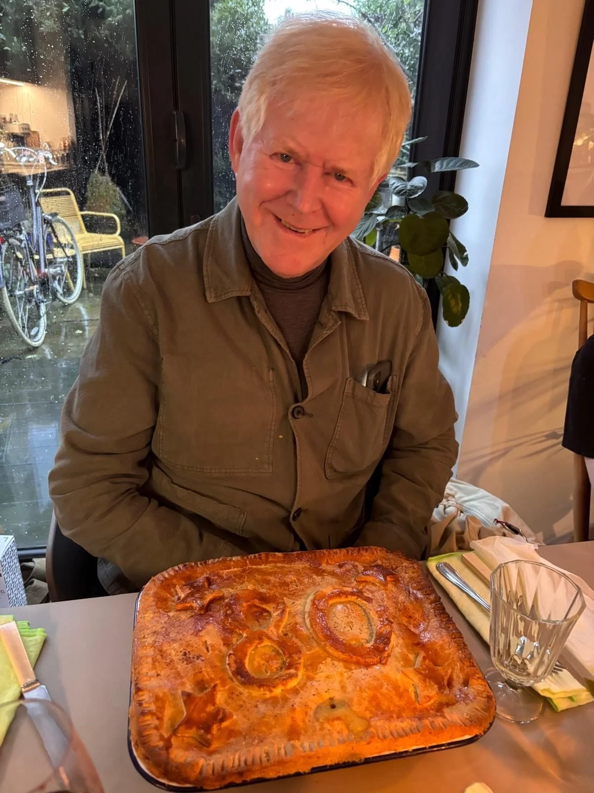 Happy 80th birthday Dad! 

@johncnutt 

What a great day. And what an even greater Dad 😍

Big up to my sis @tanjajsharp for her amazing pie, decorations and immense vibes skills!!! ❤️
