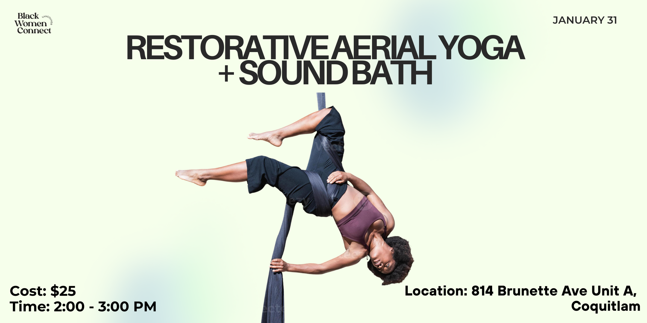 Restorative Aerial Yoga + Sound bath Class