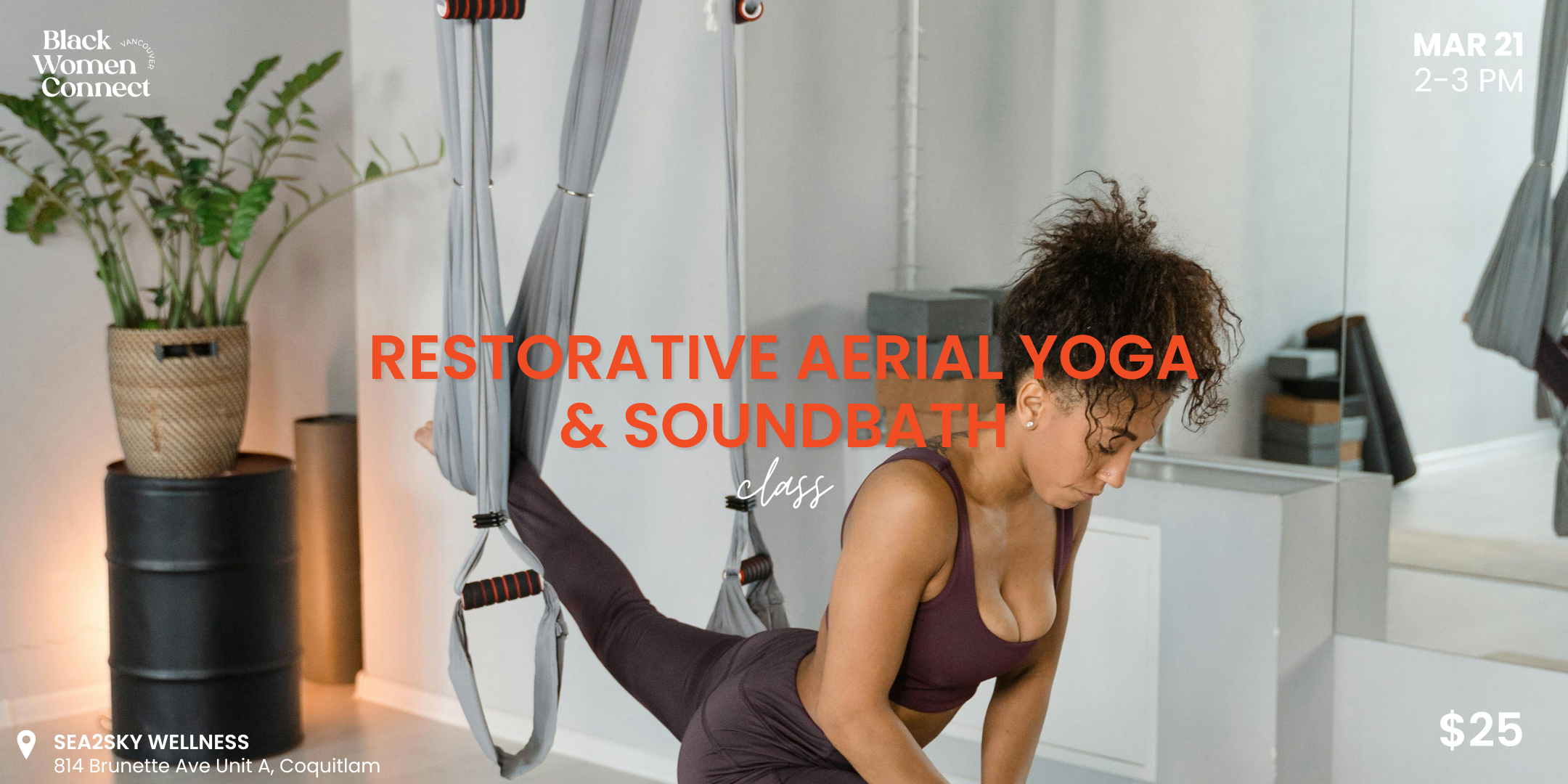 BWCV Restorative Aerial Yoga & Sound bath Class