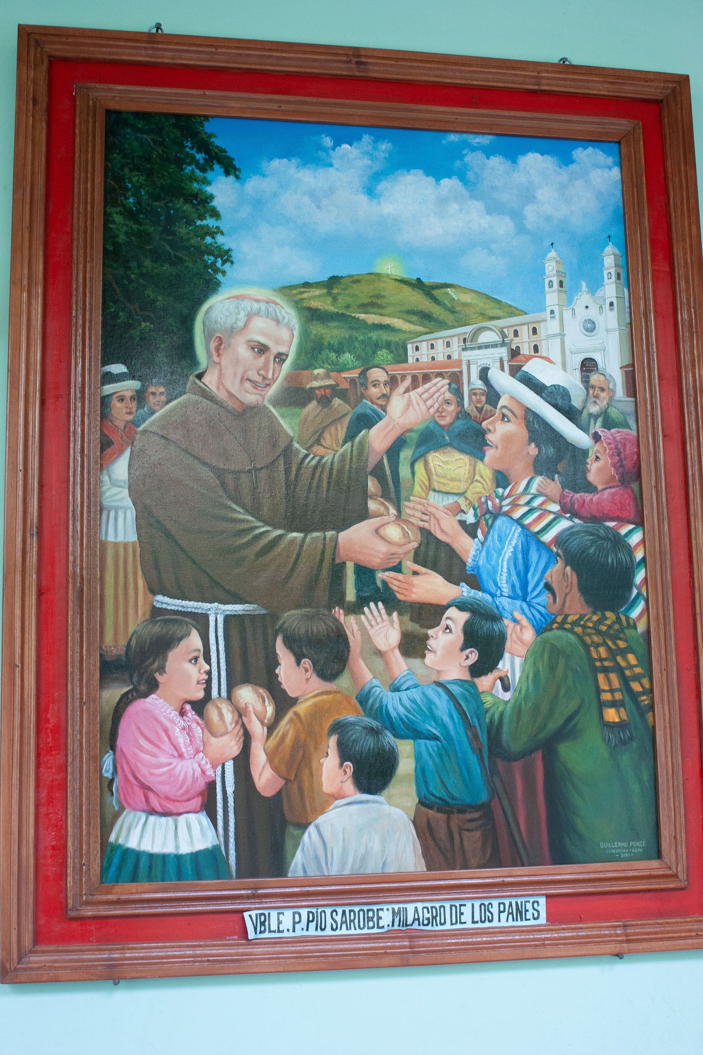  Mural at a monastery in the highlands of Peru in 2005. 