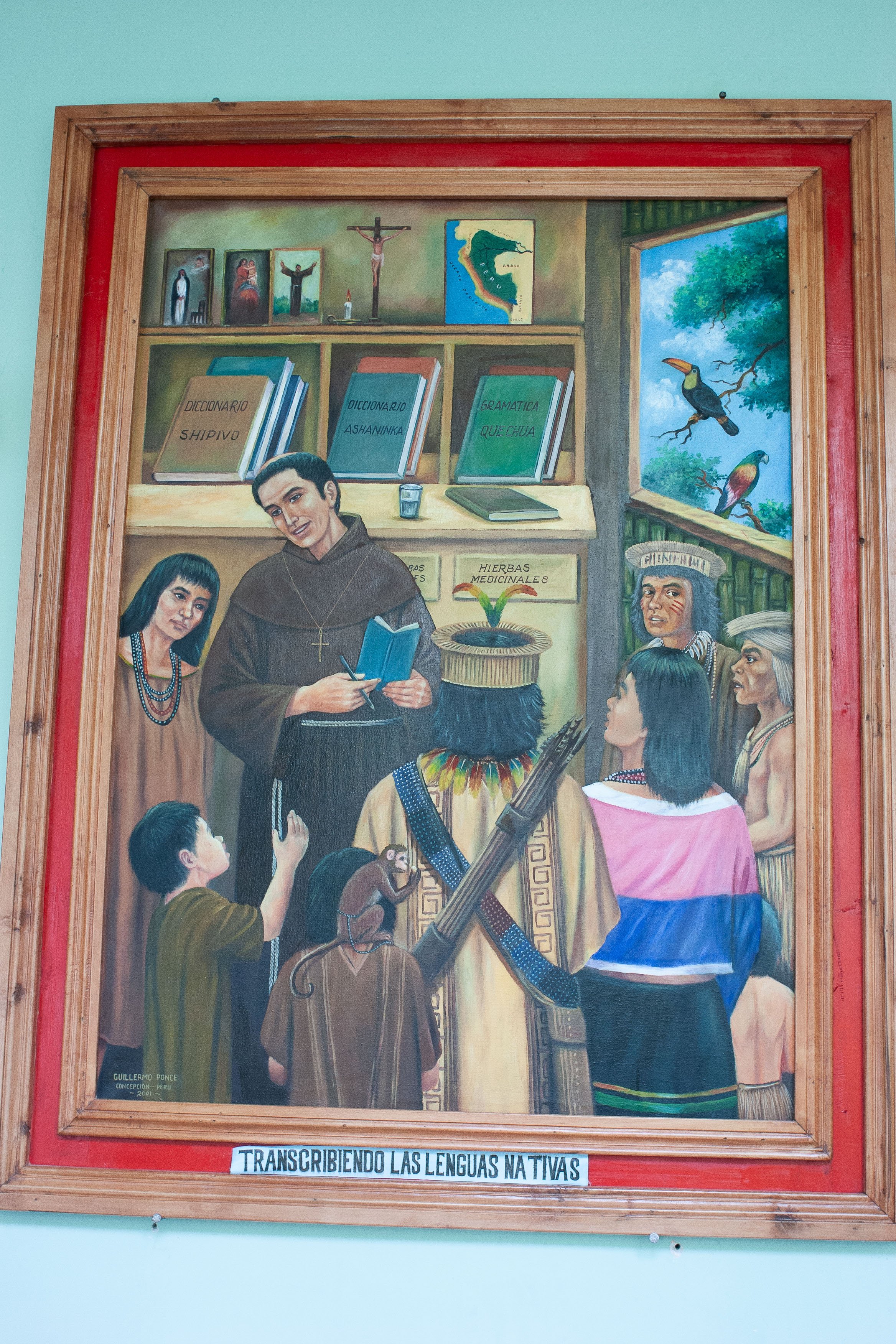  Mural at a monastery in the highlands of Peru in 2005. 