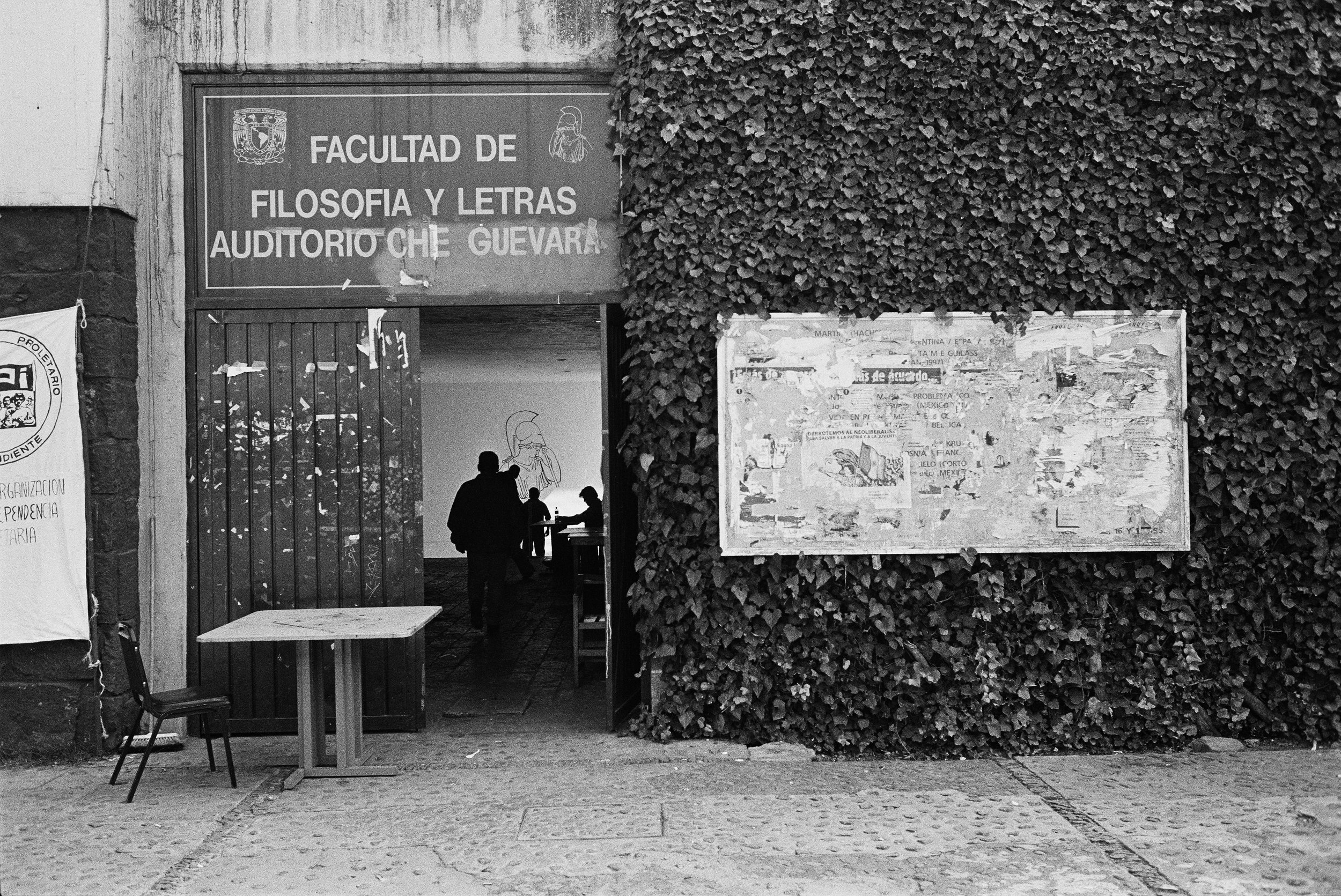  The entire campus of UNAM in Mexico City, Mexico was occupied in 1999-2000, including an auditorium that was renamed after Che Guevara. 
