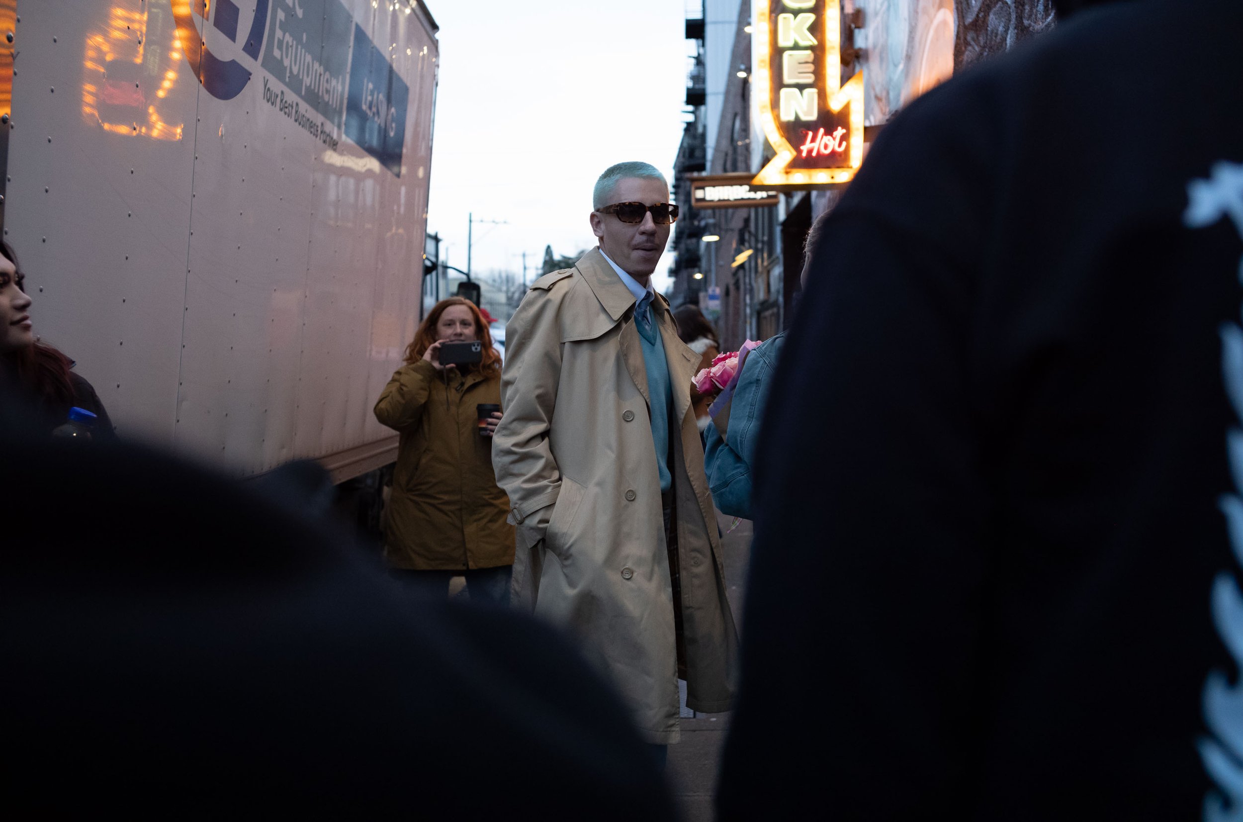  The musician Macklemore greets fans outside Neumos in Seattle, Washington, USA on March 6, 2023. 