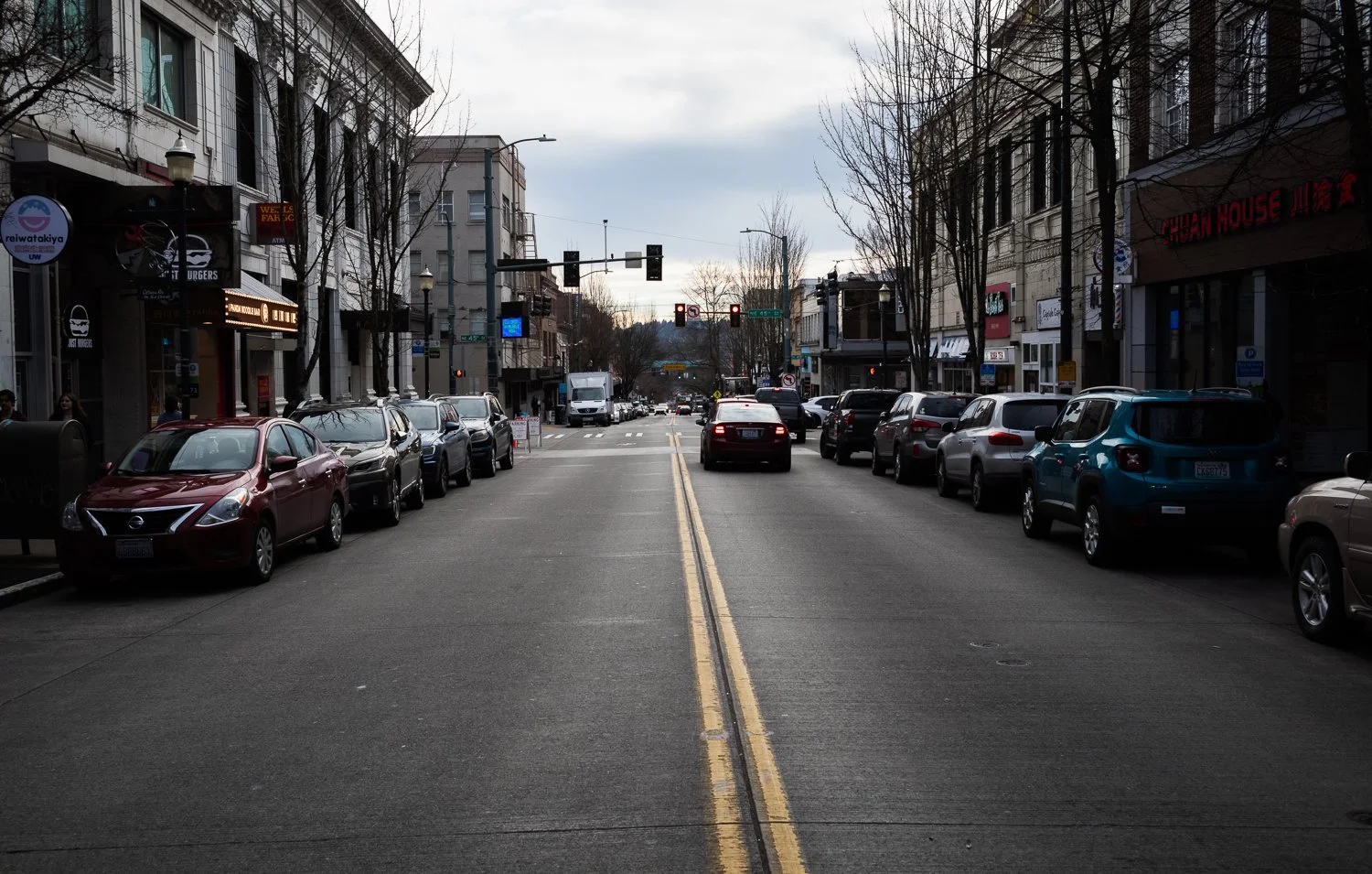  The “Ave” in Seattle, Washington, USA on February 10, 2024. 