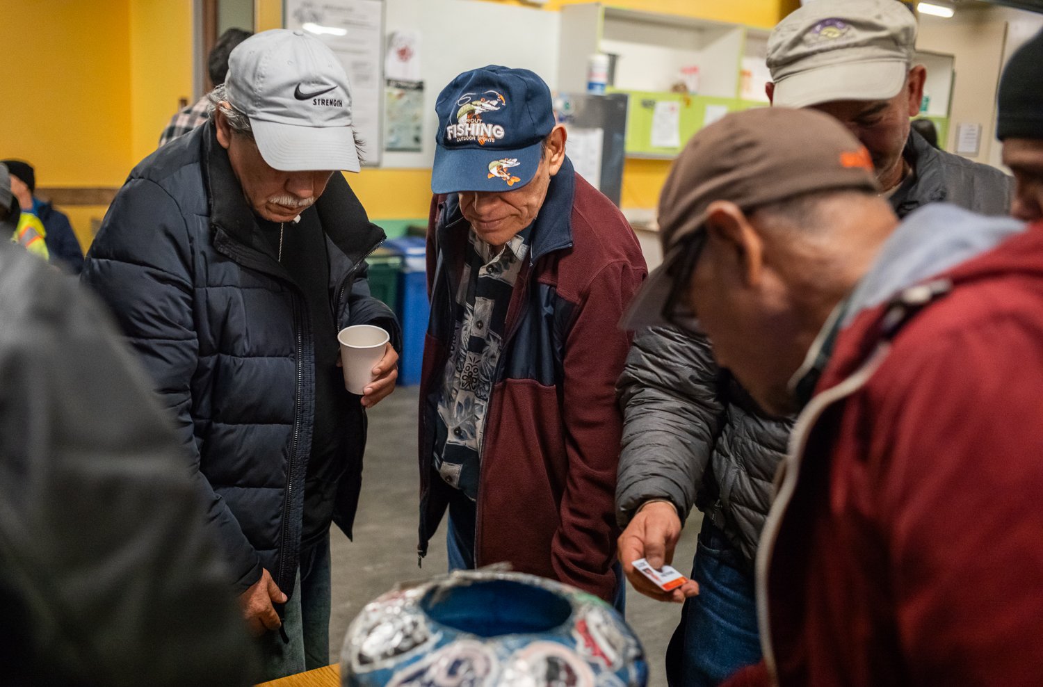  Workers prepare for the day at the Casa Latina Day Workers’ Center in Seattle, Washington, USA on February 1, 2024. 