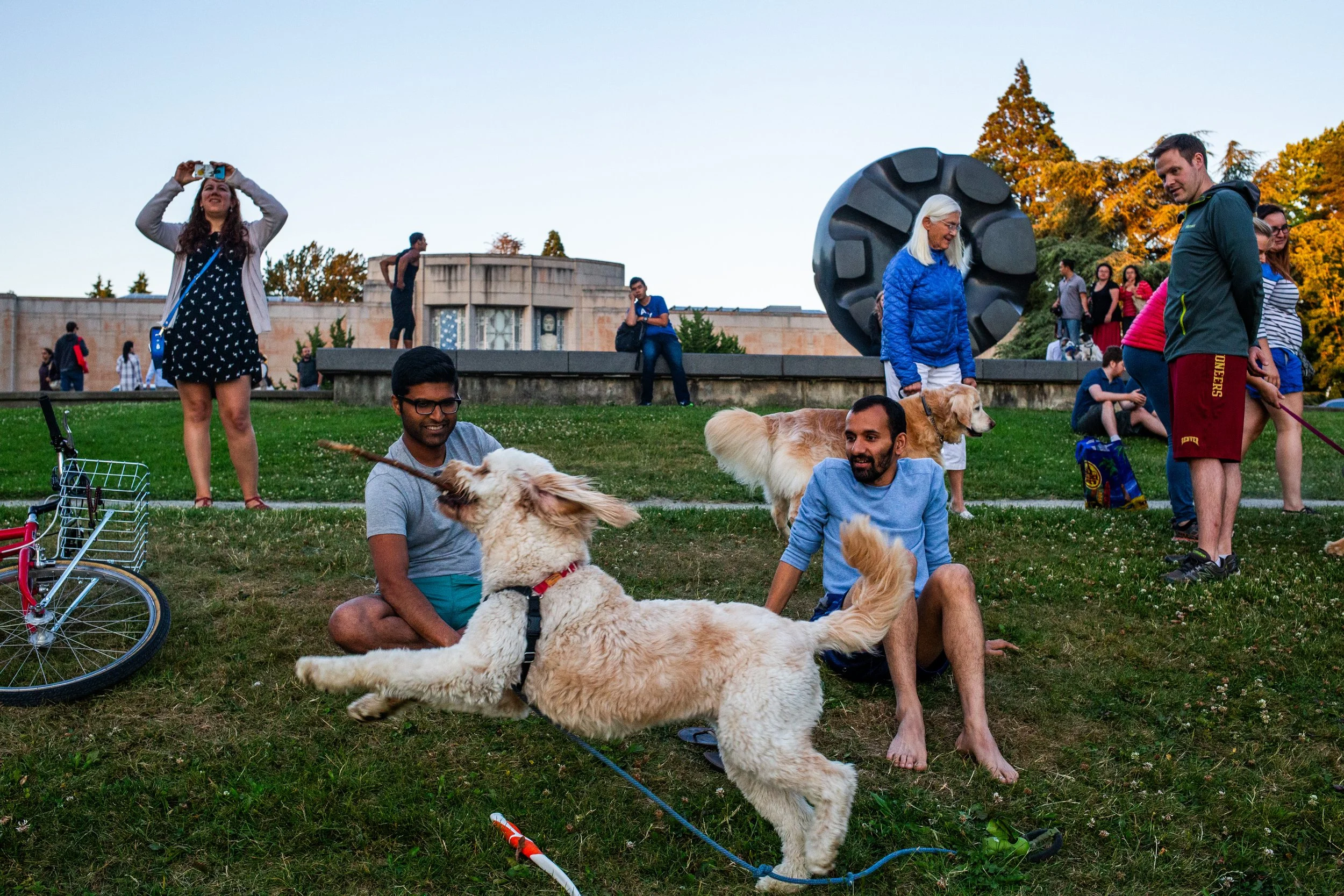 A summer evening at Volunteer Park in Seattle, Washington, USA on July 13, 2016. 
