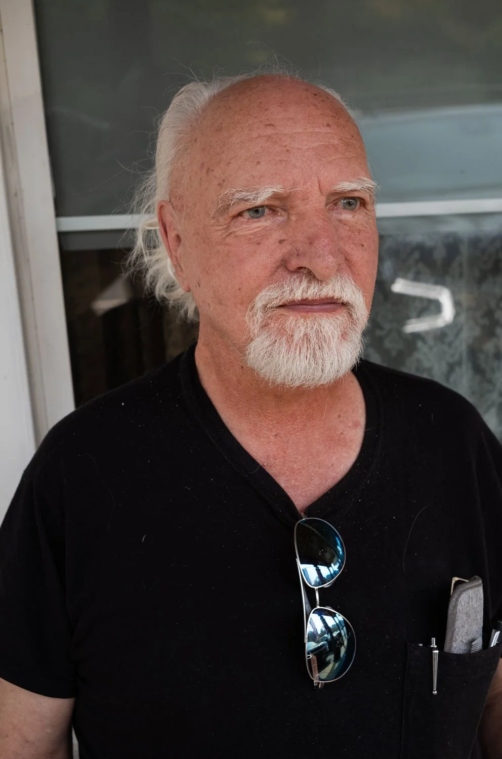 Paul recounts heavy smoke in his home during the Bear Gulch fire in Washington State, USA on August 12, 2025.