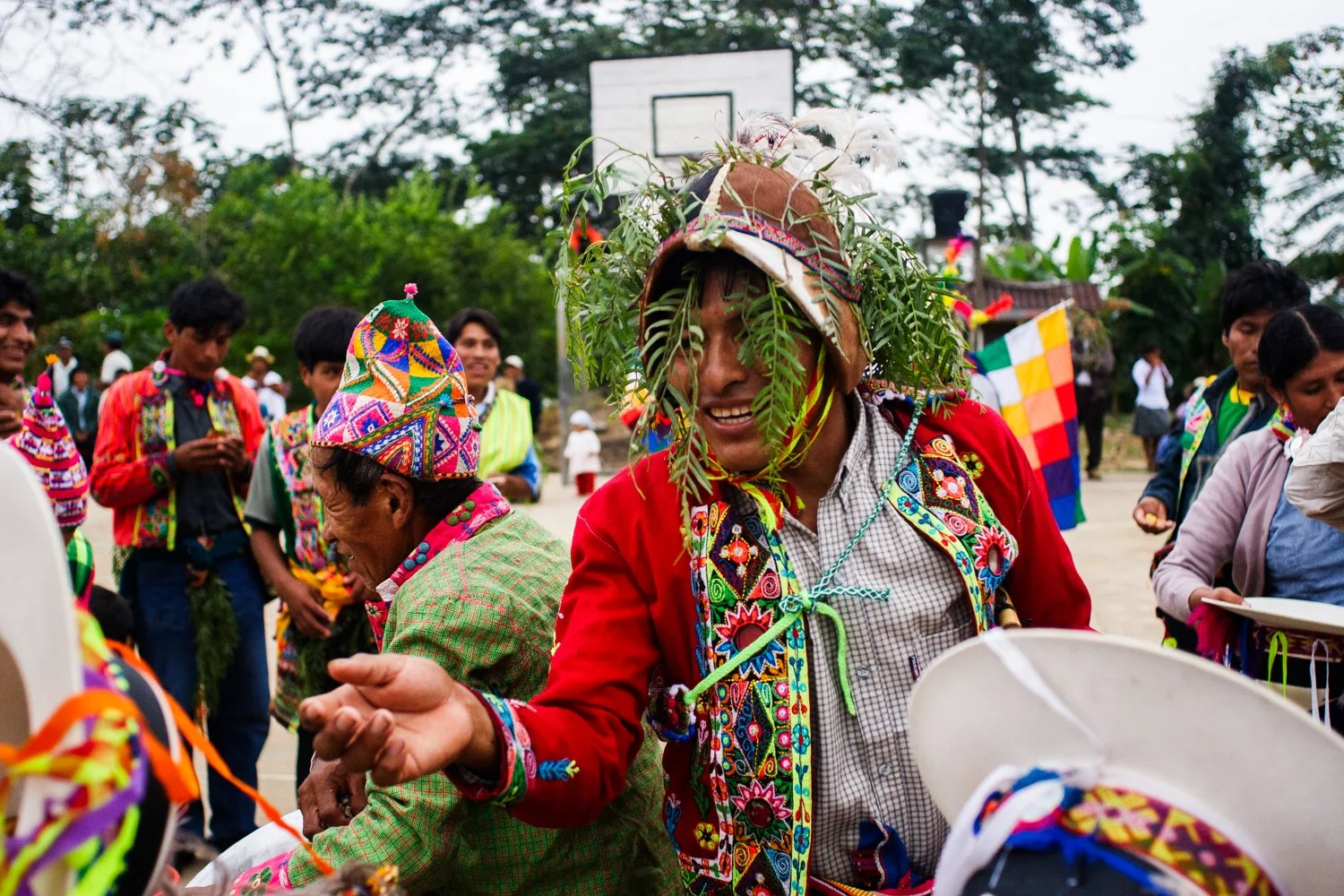 A traditional indigenous celebration of Bolivian Independence Day in Entre Rios in The Chapare of Cochabamba, Bolivia on August 7, 2005.