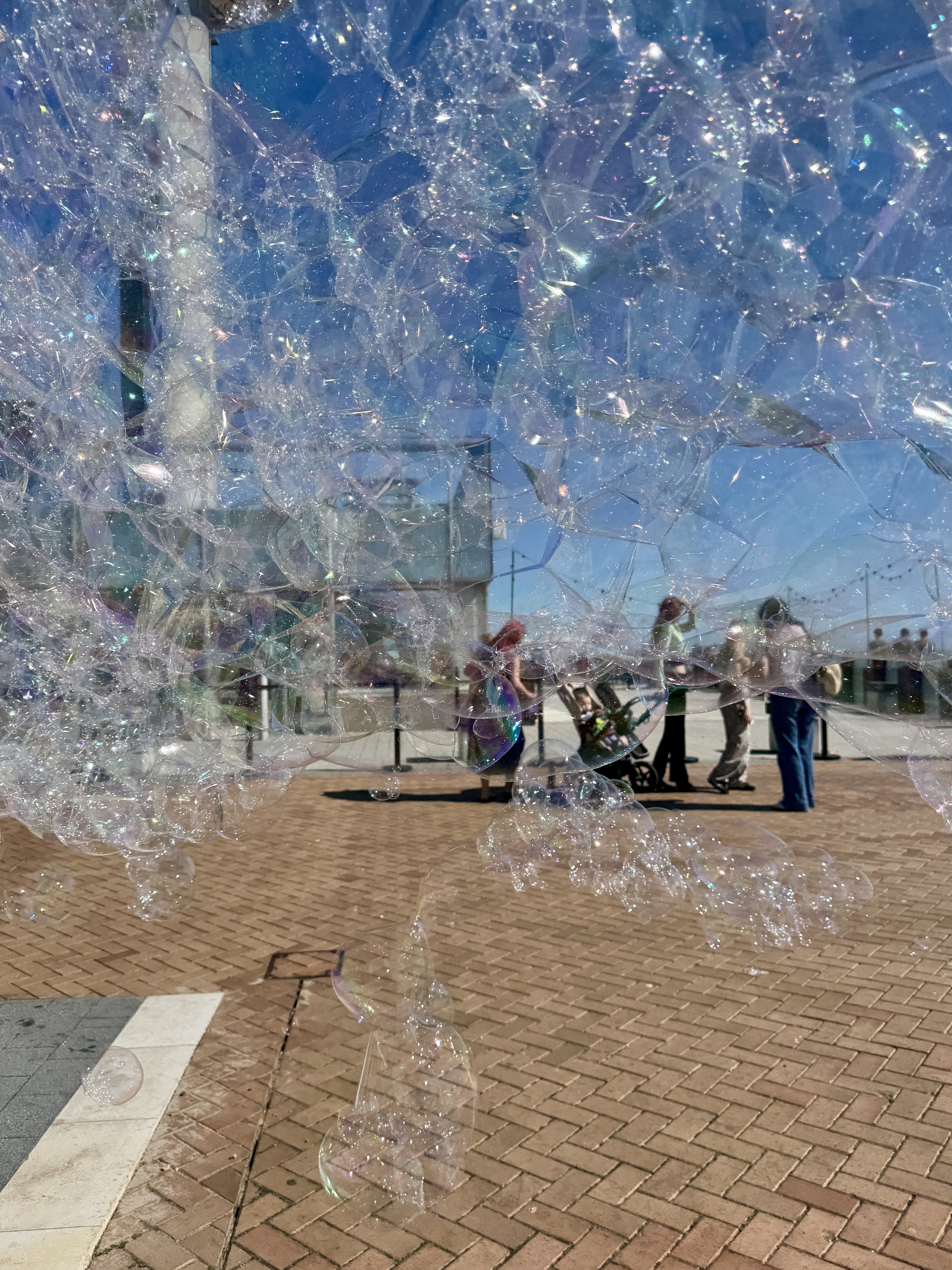 Through bubbles