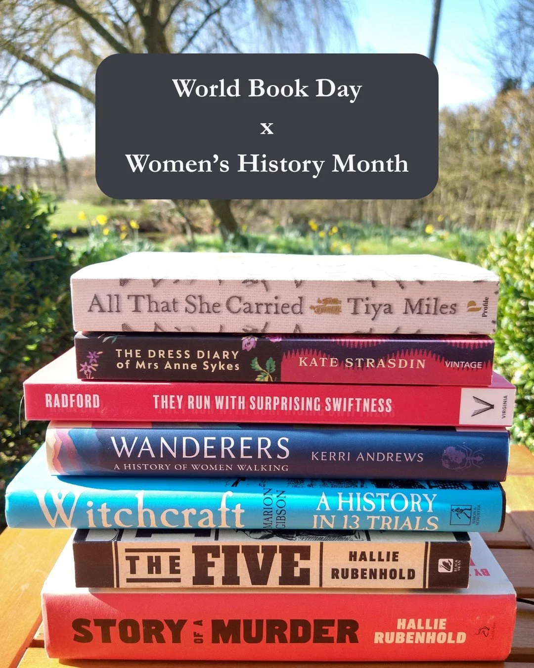 As it's #WorldBookDay and Women's History Month, I thought I'd share some of my favourite history books by and about women. These are titles I've read (or re-read) recently, and they all use storytelling to capture women's lives in the past.

📖 All 