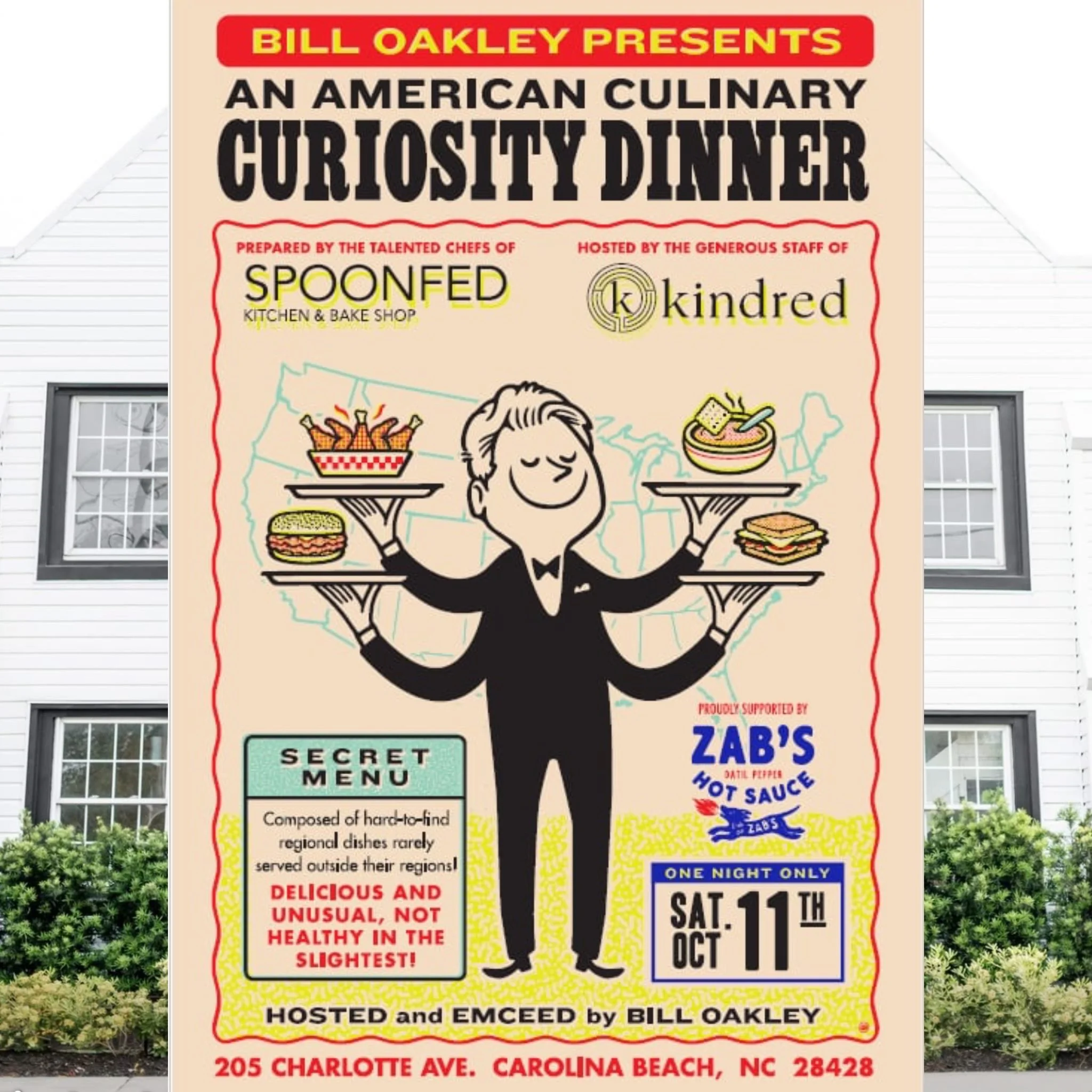 Bill Oakley Presents: An American Culinary Curiosity Dinner (Ocean Cure Benefit)