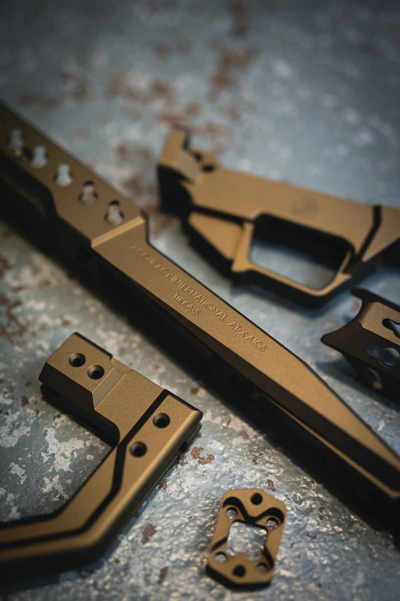 Accuracy International Chassis in H-148 Burnt Bronze 