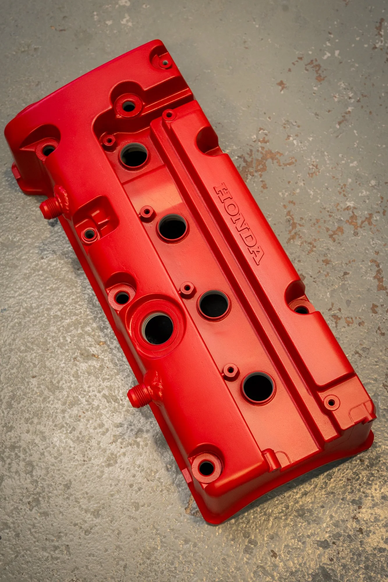 Honda K24 Rocker Cover in Ruby Red 