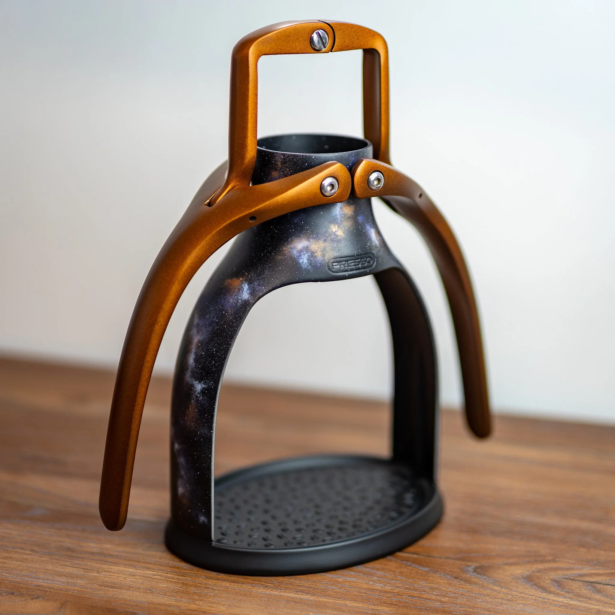 Rok Manual Espresso Machine in galaxy effect and Cerakote FX 