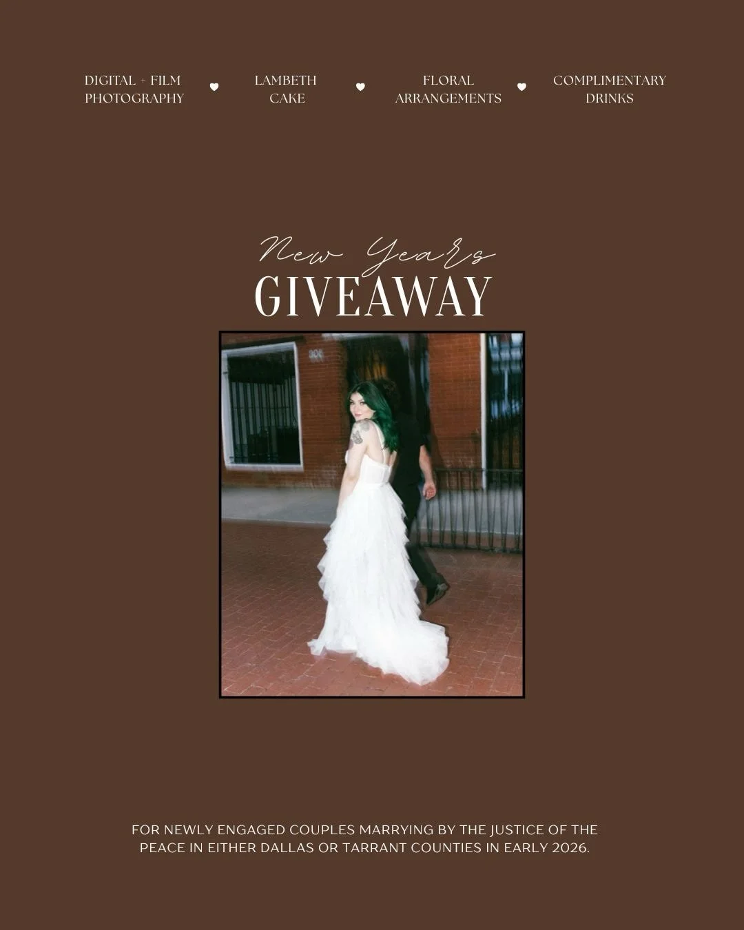 ✨NEW YEAR COURTHOUSE GIVEAWAY ✨

I&rsquo;m starting 2026 with something I love:
capturing real couples, real moments, and real stories.

I&rsquo;m giving away a full courthouse wedding experience to one couple getting married by the Justice of the Pe
